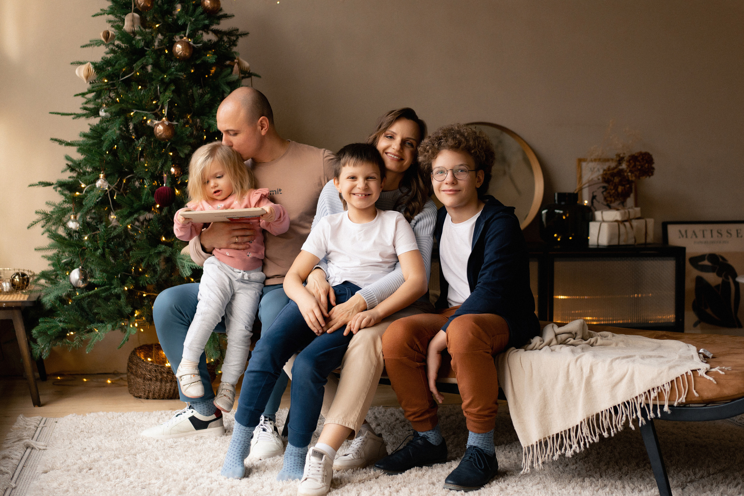 Семейная новогодняя фотосессия. Портретный, семейный и свадебный фотограф в Курске Роман Сазонов