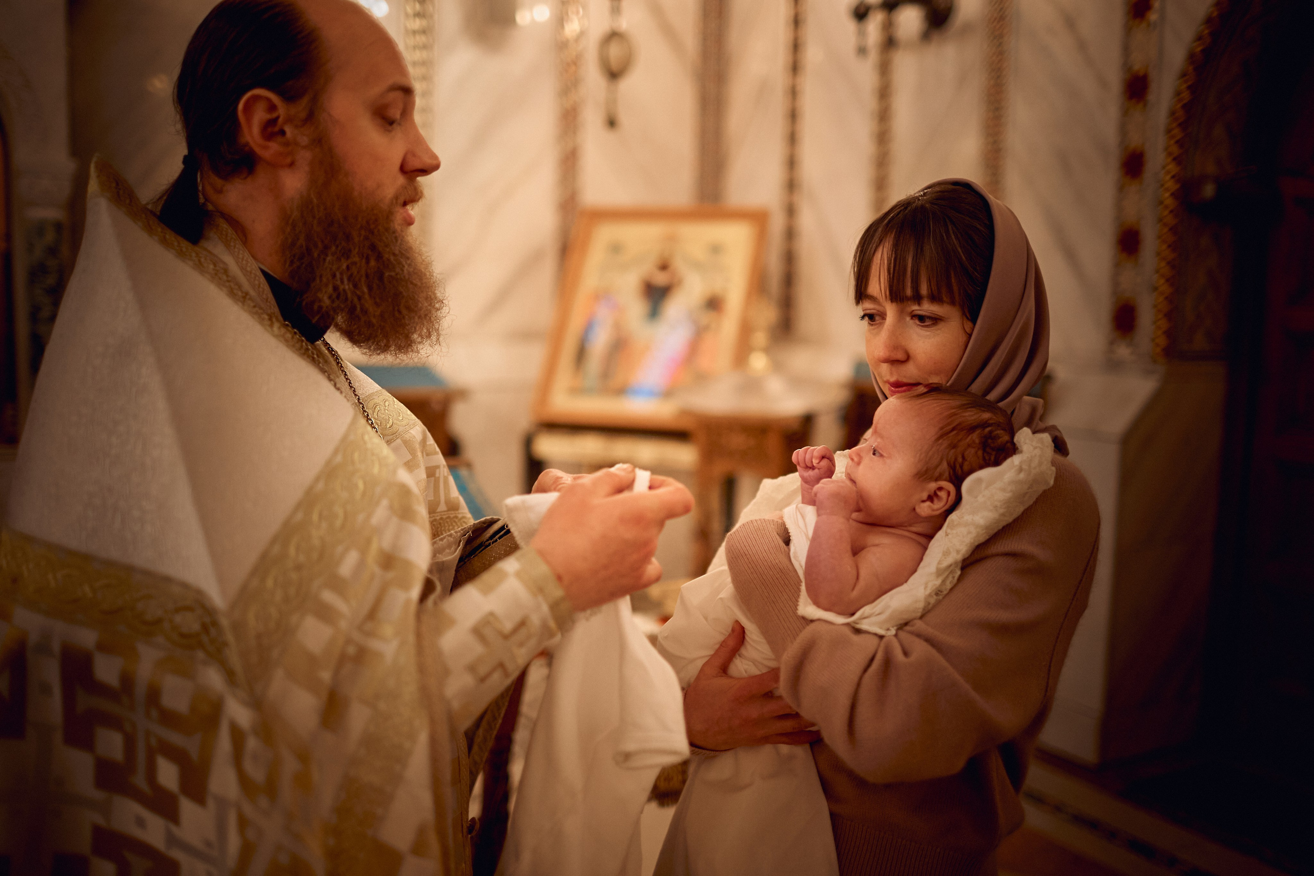 Таинство Крещения. Фотограф Москва|Ясенево Яна Новокрещенных