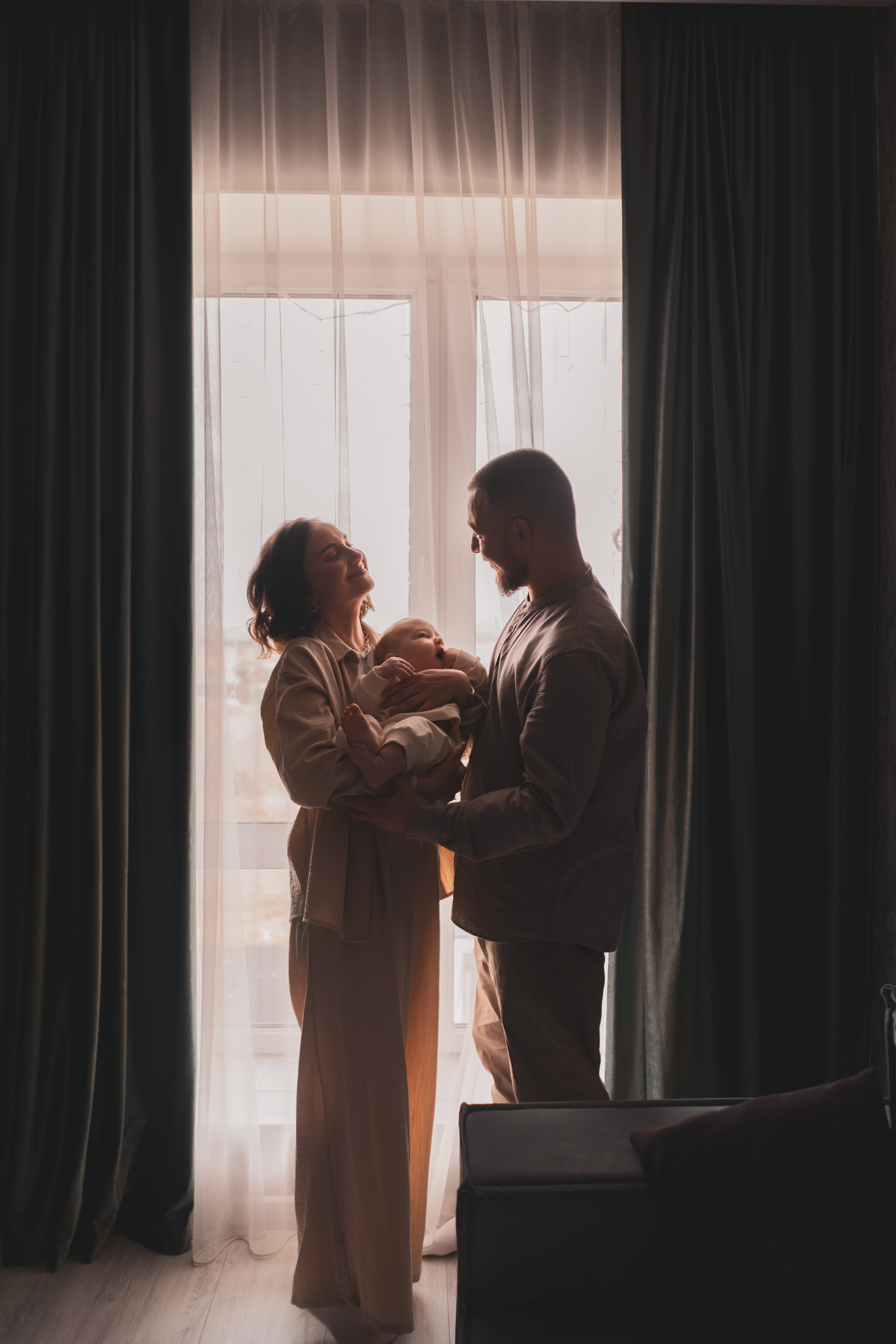 Мансур с родителями, Щелково, домашняя съемка. Наталья Дукалова фотограф Щелково Королев Пушкино Москва Балашиха