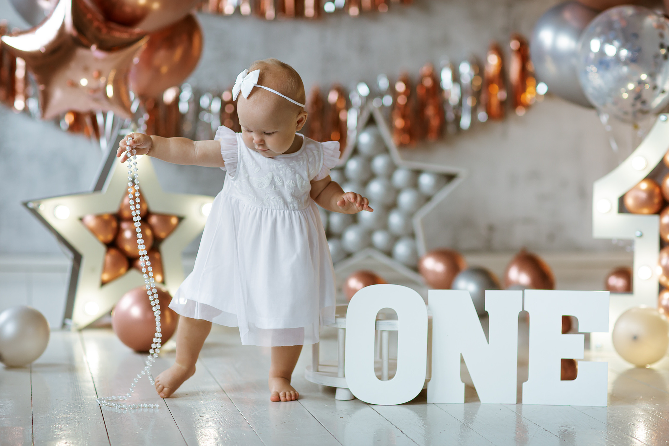 Пример фотосессии на 1 год для девочки