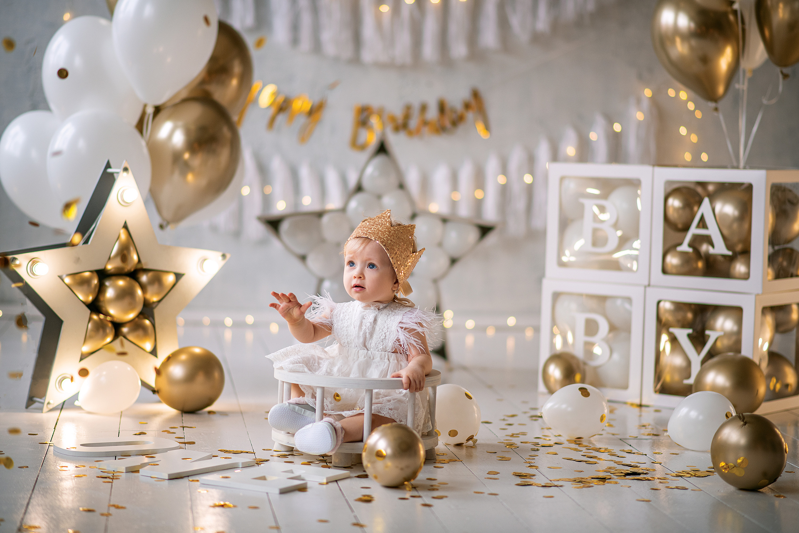 Идея для фотосессии на 1 год для девочки