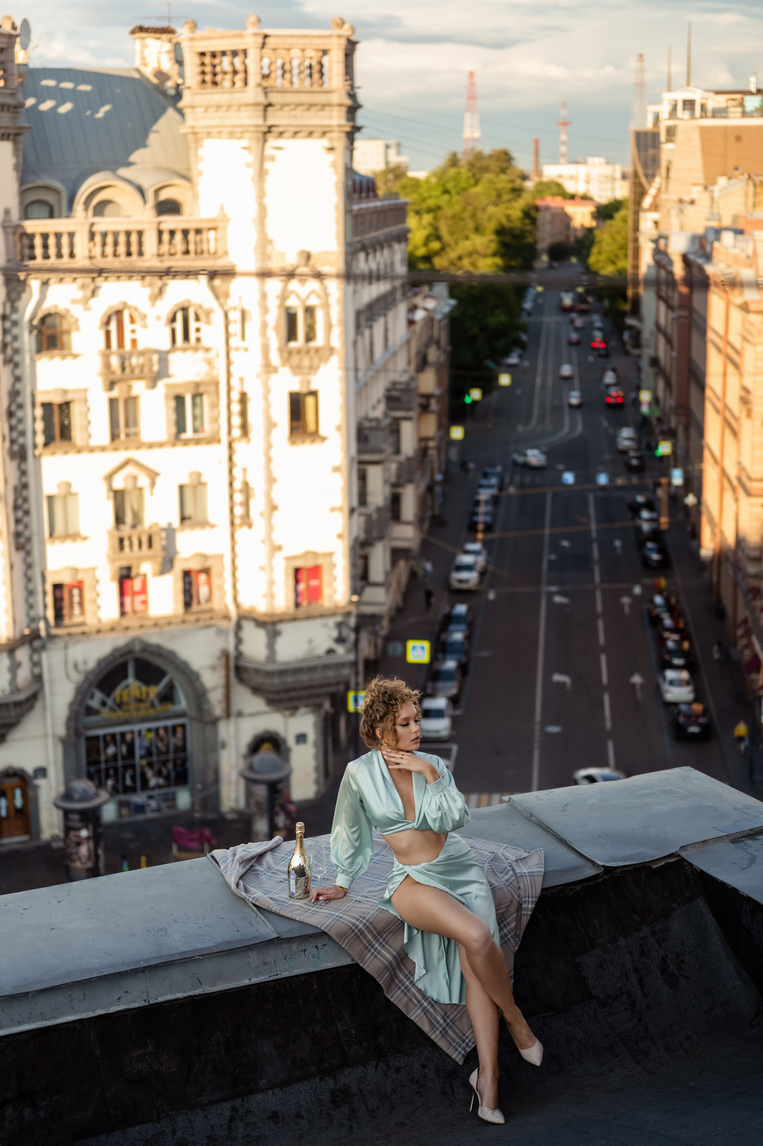 Лиза на крыше. Свадебный и семейный фотограф в СПб Валерия Фомичева