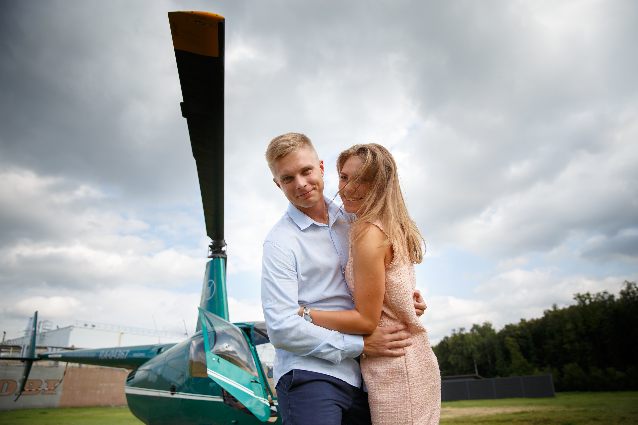 Предложение в вертолете. Фотограф в Москве Валентина Чемерилова