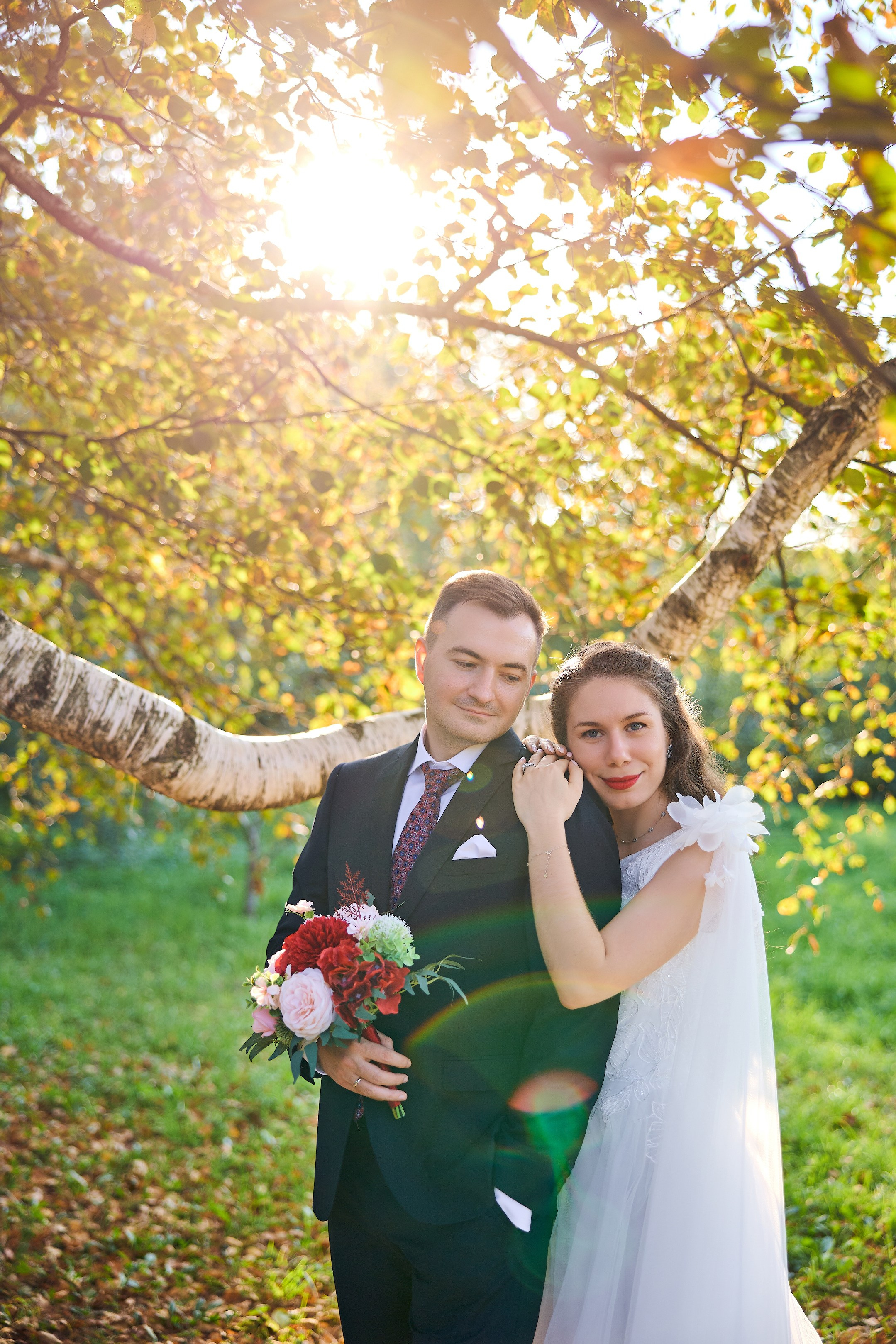 Свадебная фотосессия в Кусково. Свадебный фотограф Сергей Колбинский