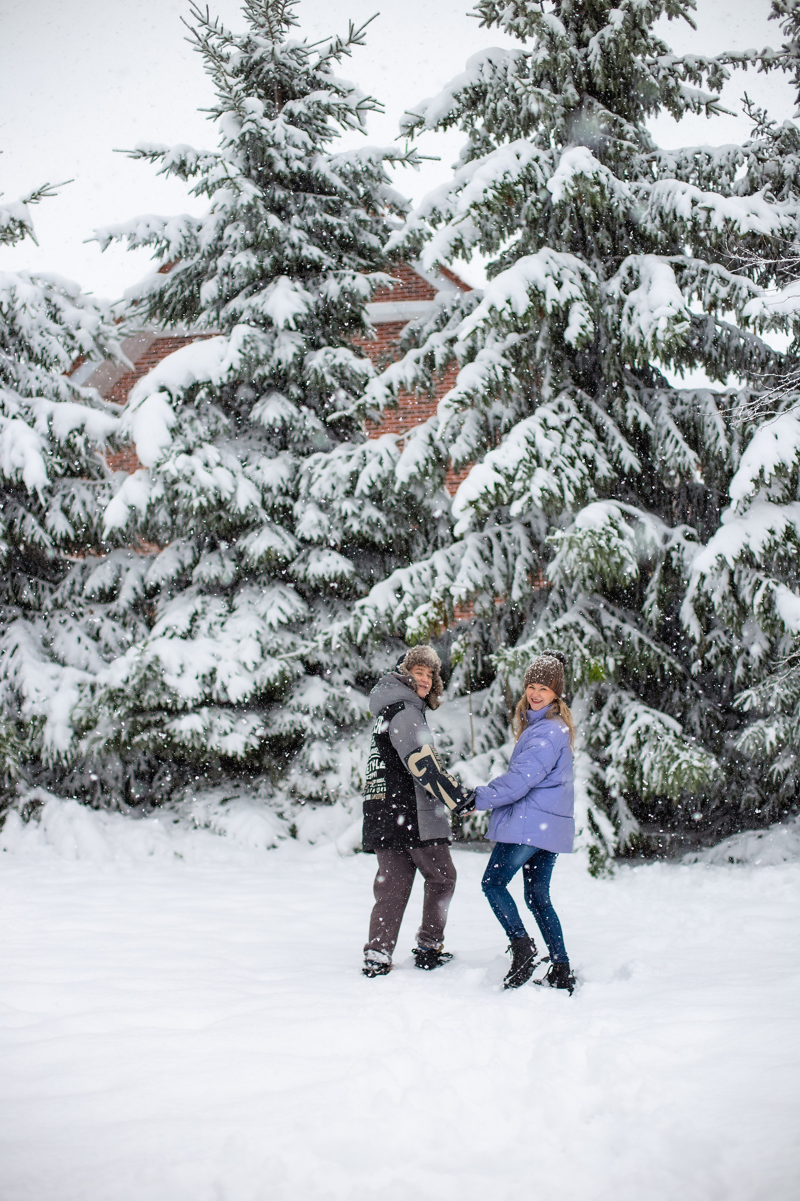 Катя и Тима. Когда выпал снег. Фотограф в Калининграде Решетникова Алина