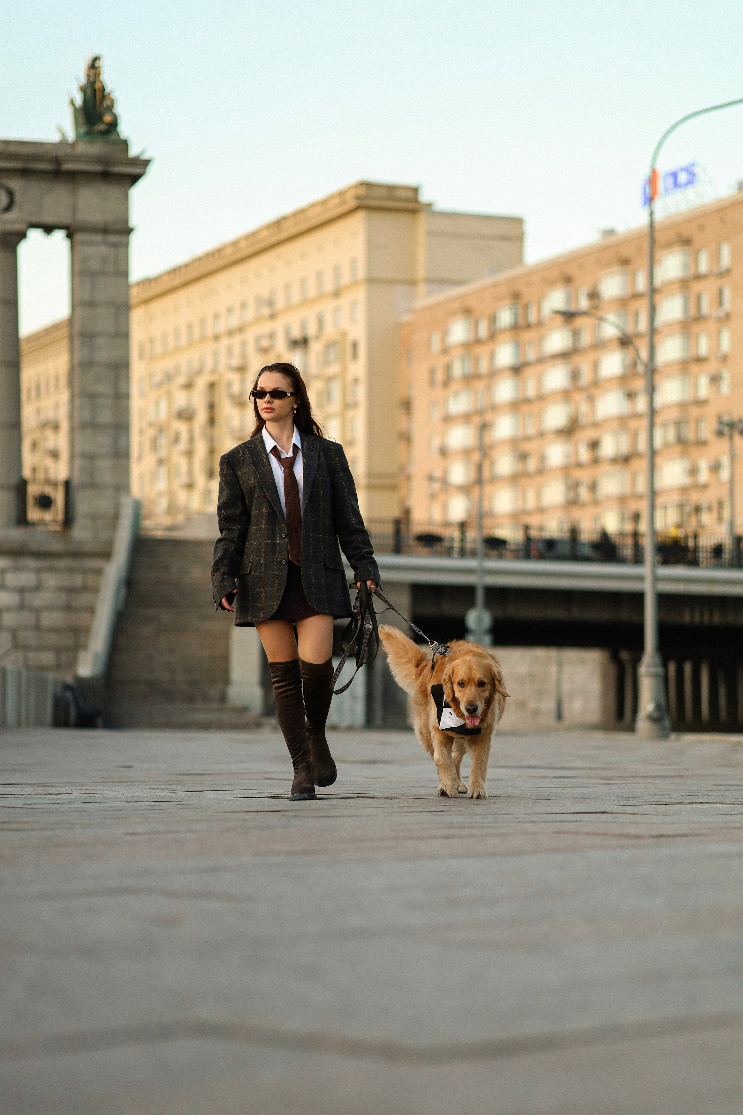 Лёва и Катя. Прогулка по Москве. Фотограф-анималист Ксения Шевцова|Москва