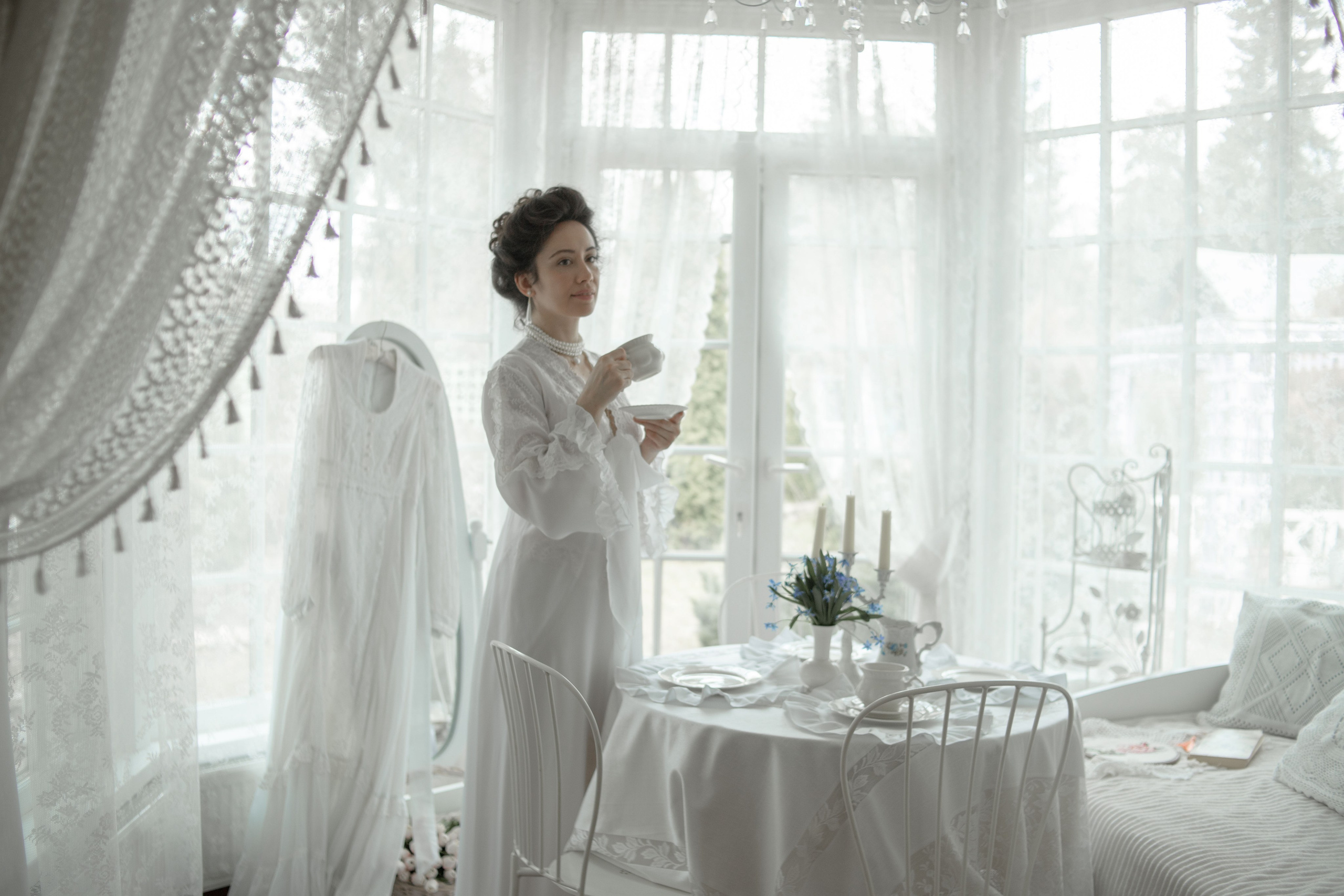 Одним весенним утром. Художественная винтажная фотография