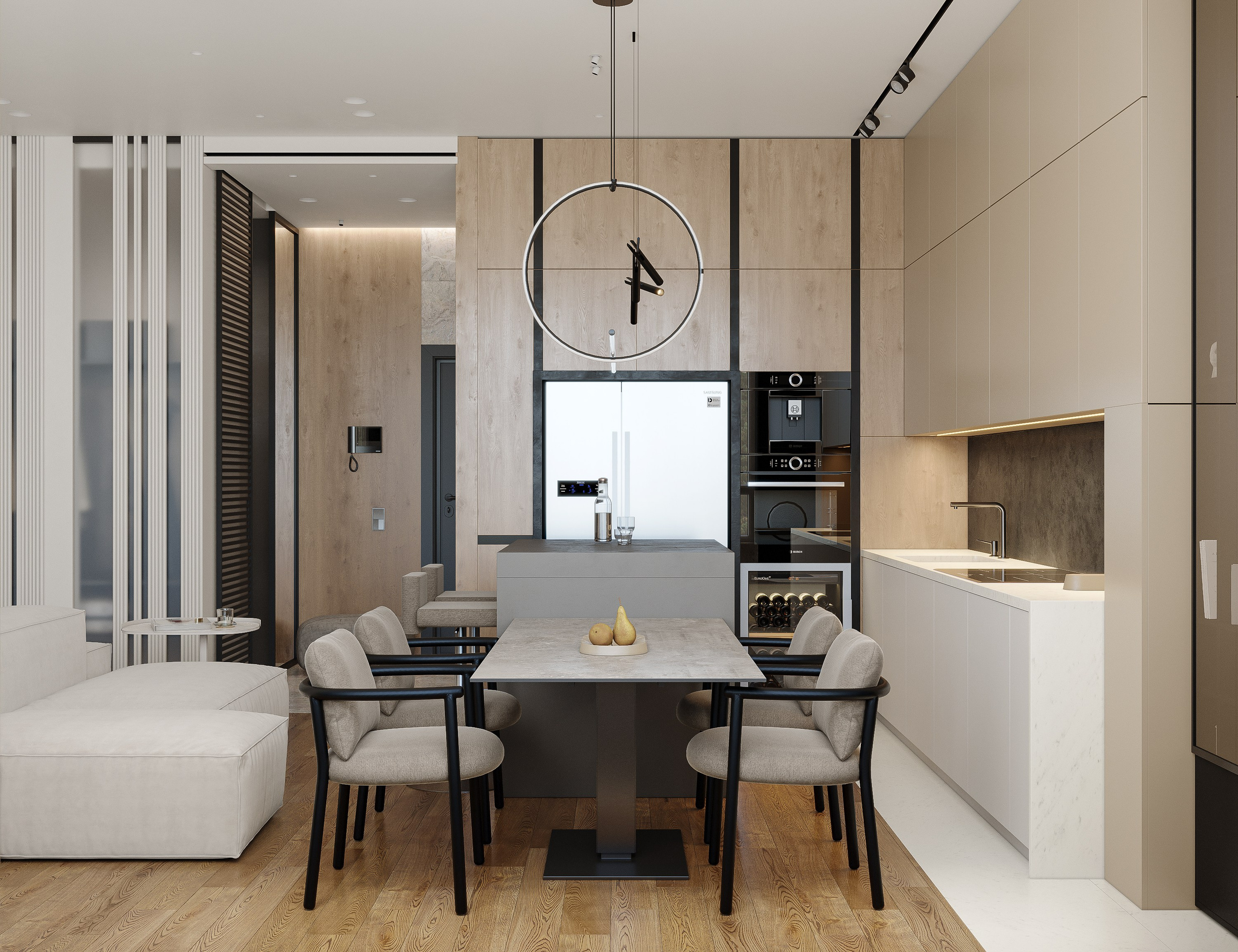 Квартира для L+D Archatelier. 3D визуализация интерьера и архитектурной среды