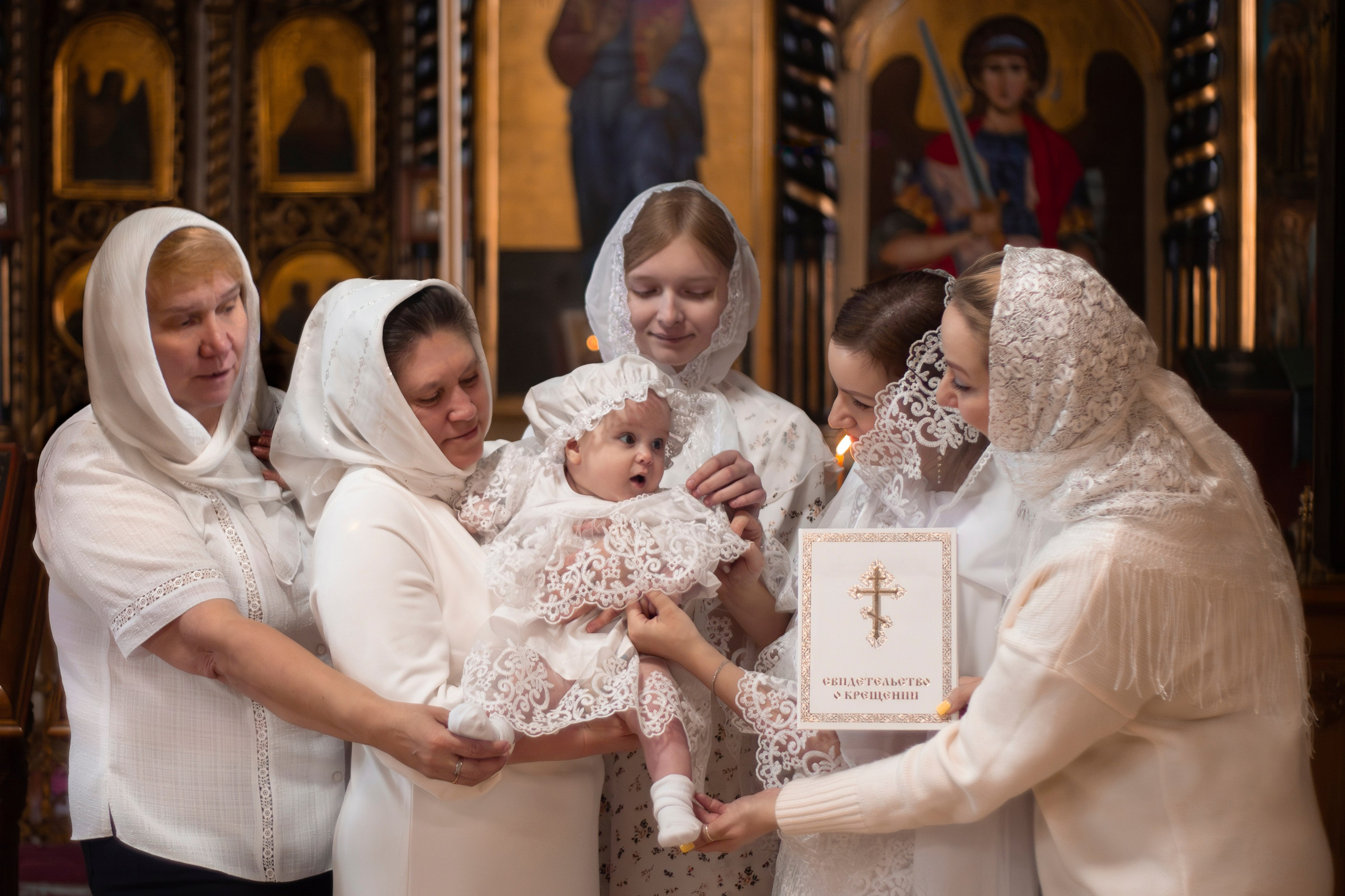 Таинство крещения, Крещение в Бологое, Крещение, платок на крещение. Свадебный и семейный фотограф Бологое Тверь — Ninel