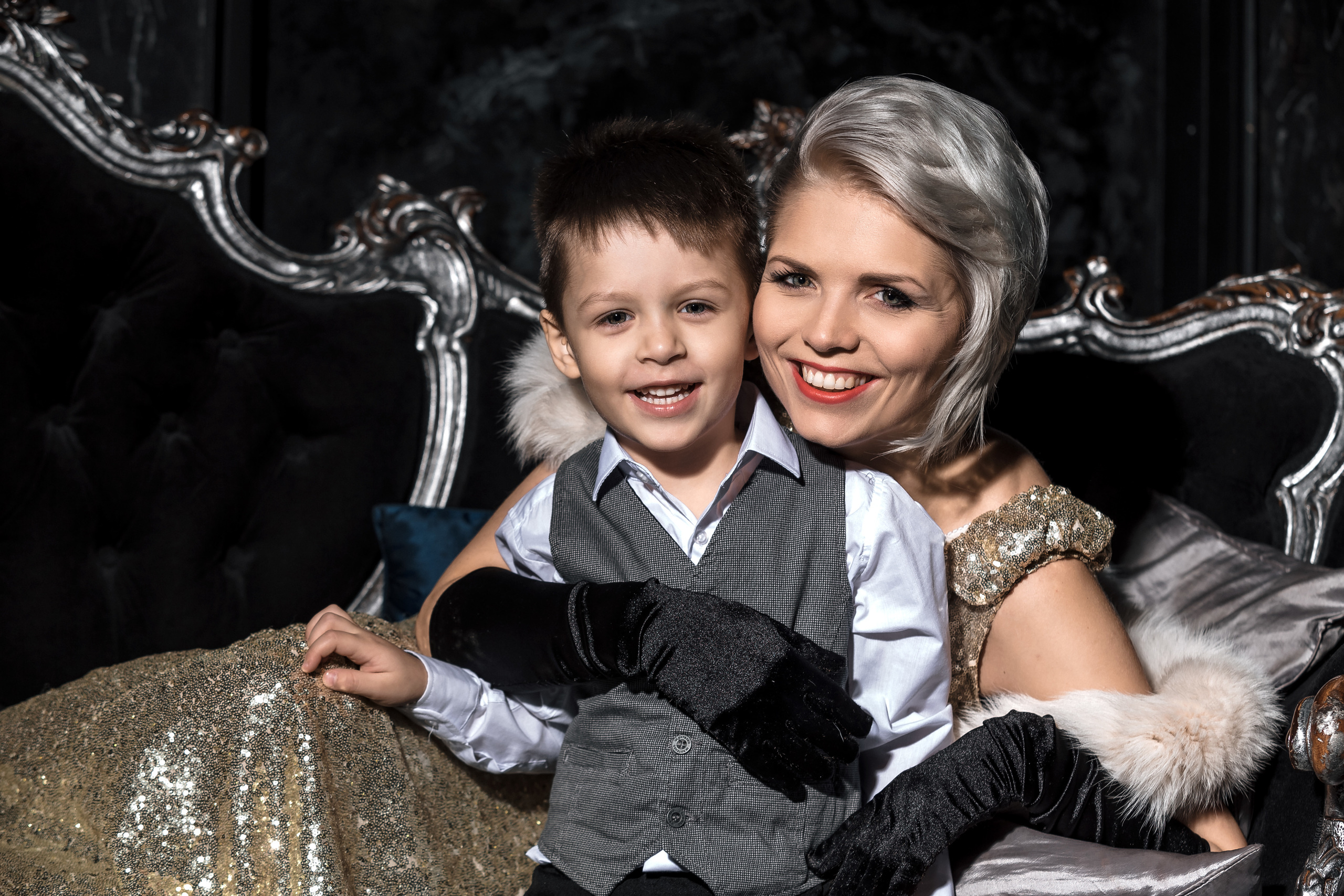 Peterfilm.ru - Семейная съемка в стиле "нуар". Семейный фотограф в Сан