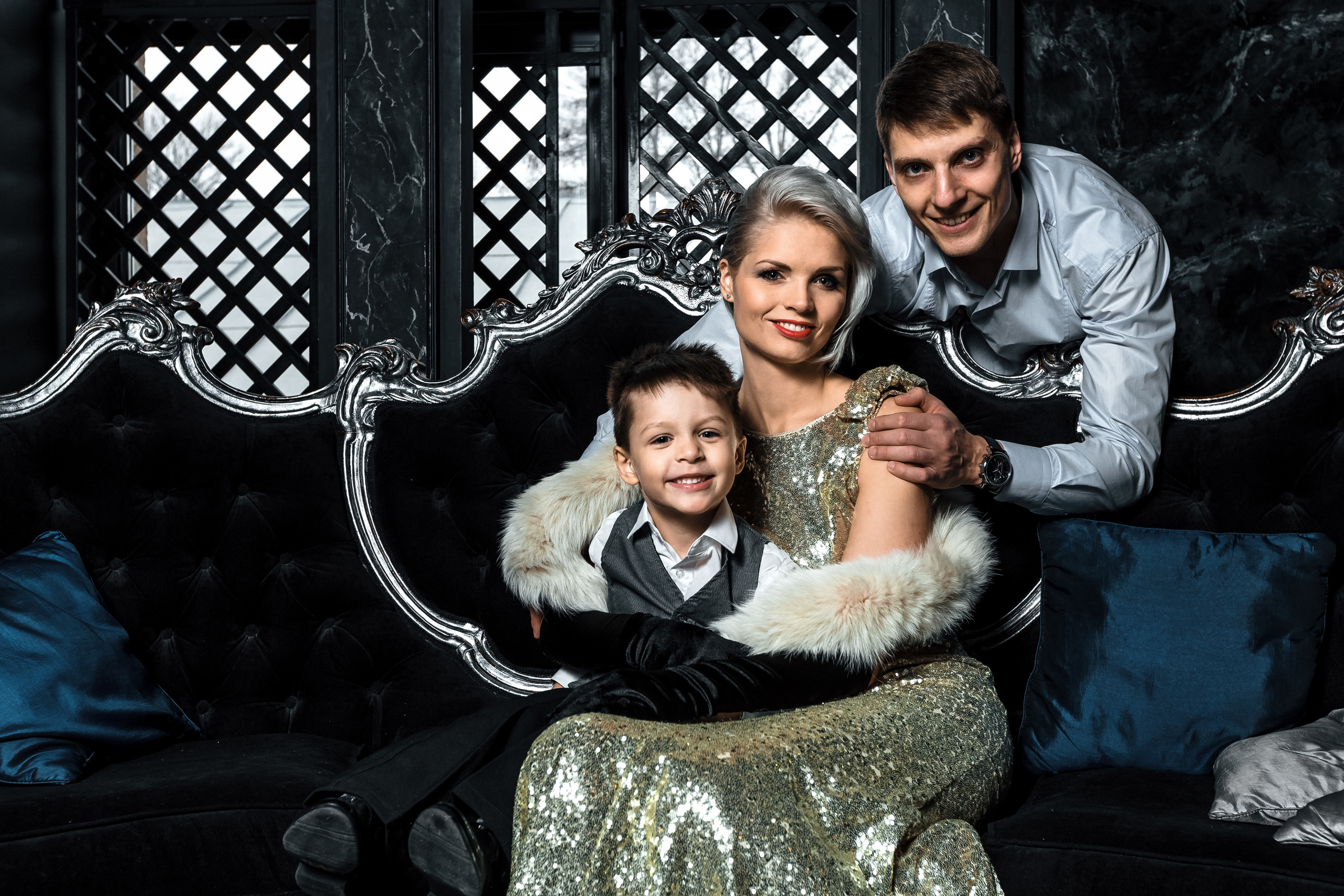 Peterfilm.ru - Семейная съемка в стиле "нуар". Семейный фотограф в Сан