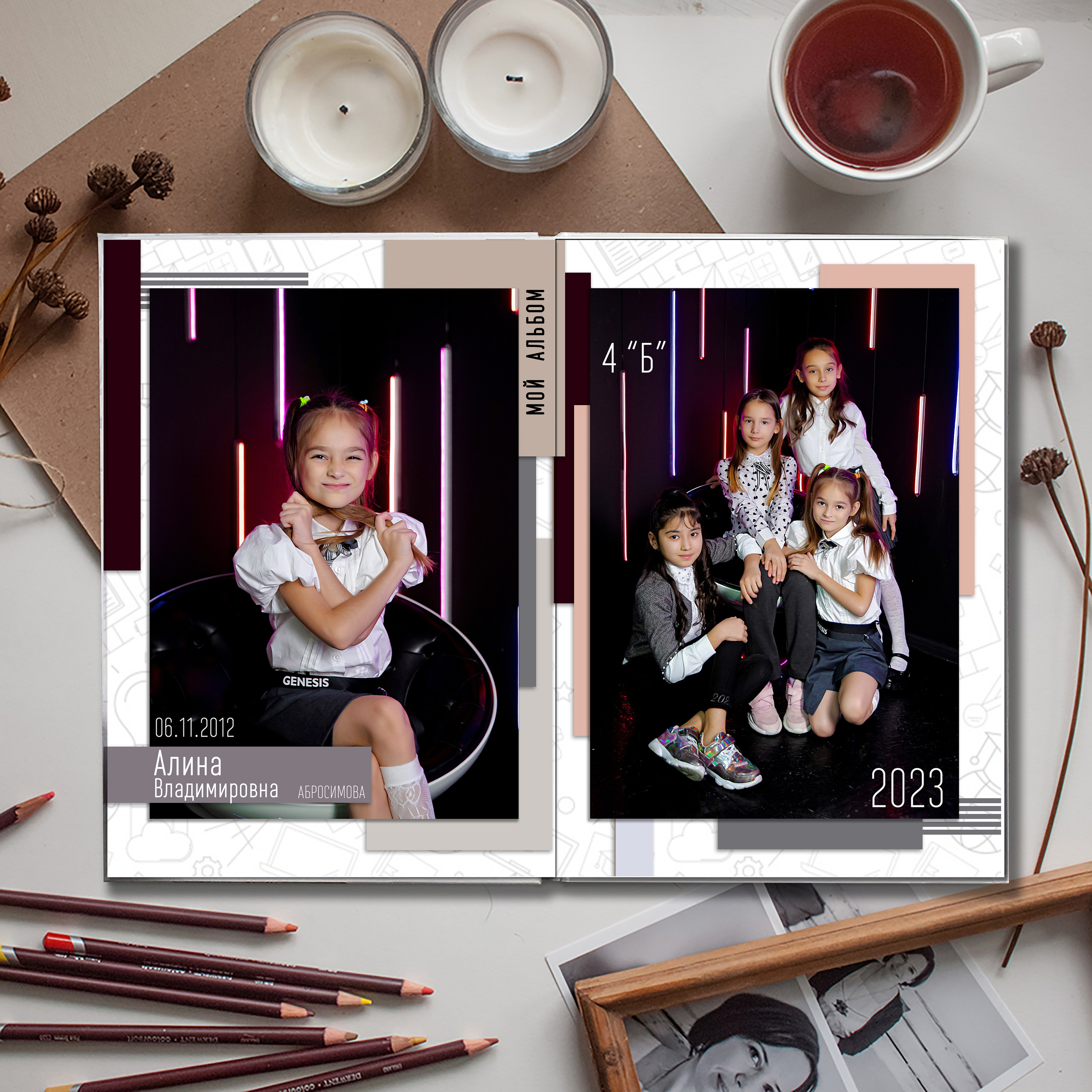 Выпускной альбом для выпускников школы (Дизайн № 229). Современные Выпускные Альбомы в Ростове-на-Дону