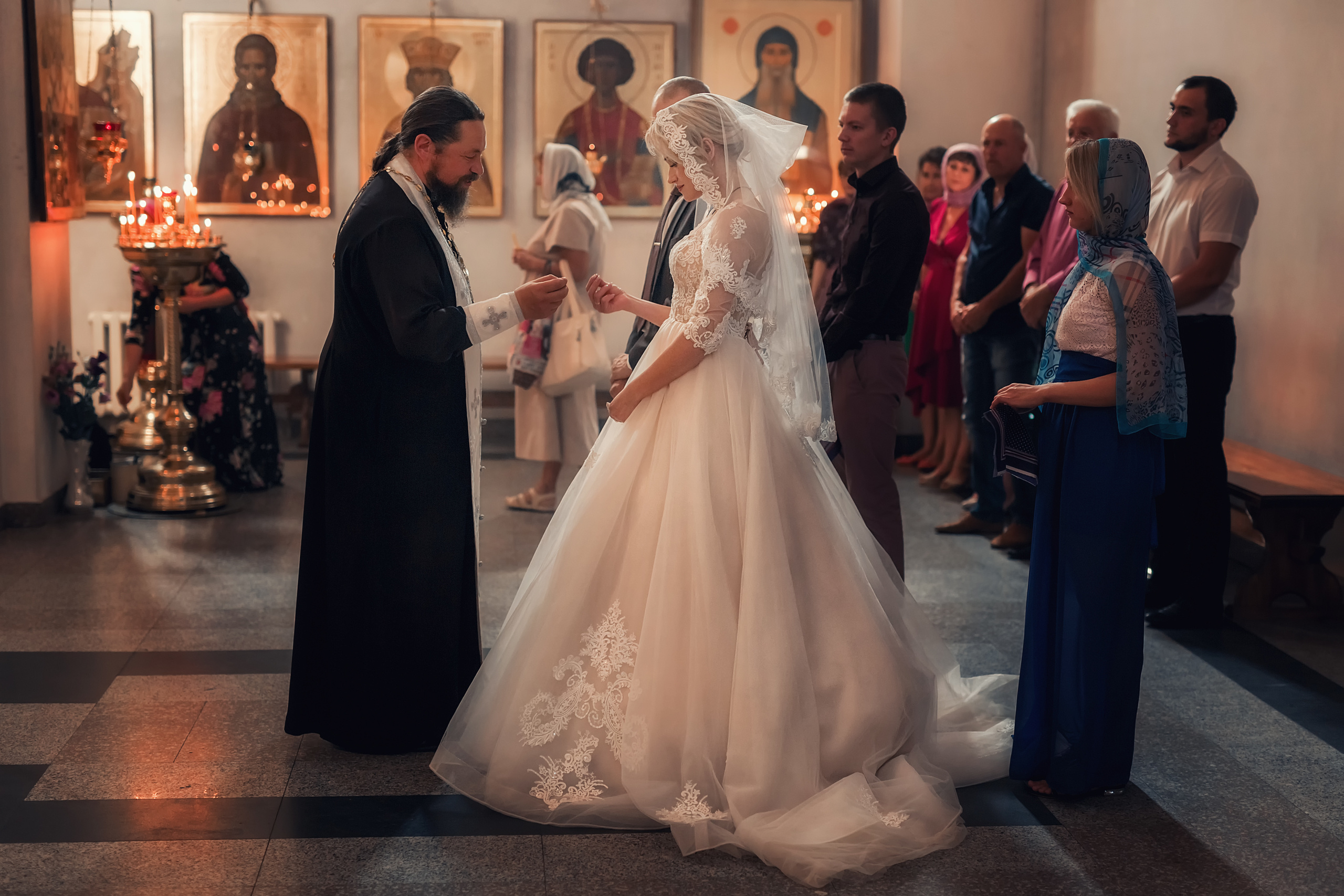 Венчание. Свято-Никольский храм ст. Кавказская. Семейный и детский фотограф Екатерина Савёлова