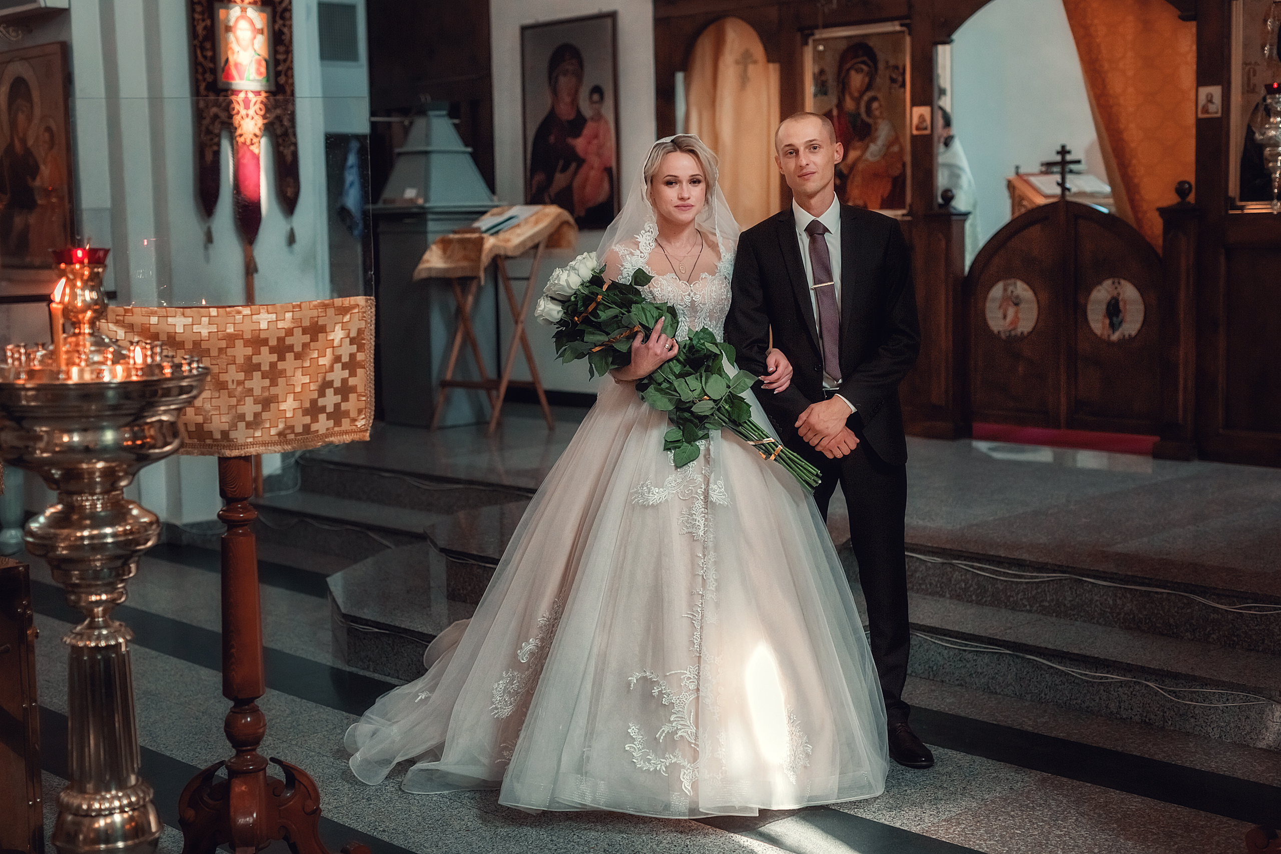 Венчание. Свято-Никольский храм ст. Кавказская. Семейный и детский фотограф Екатерина Савёлова