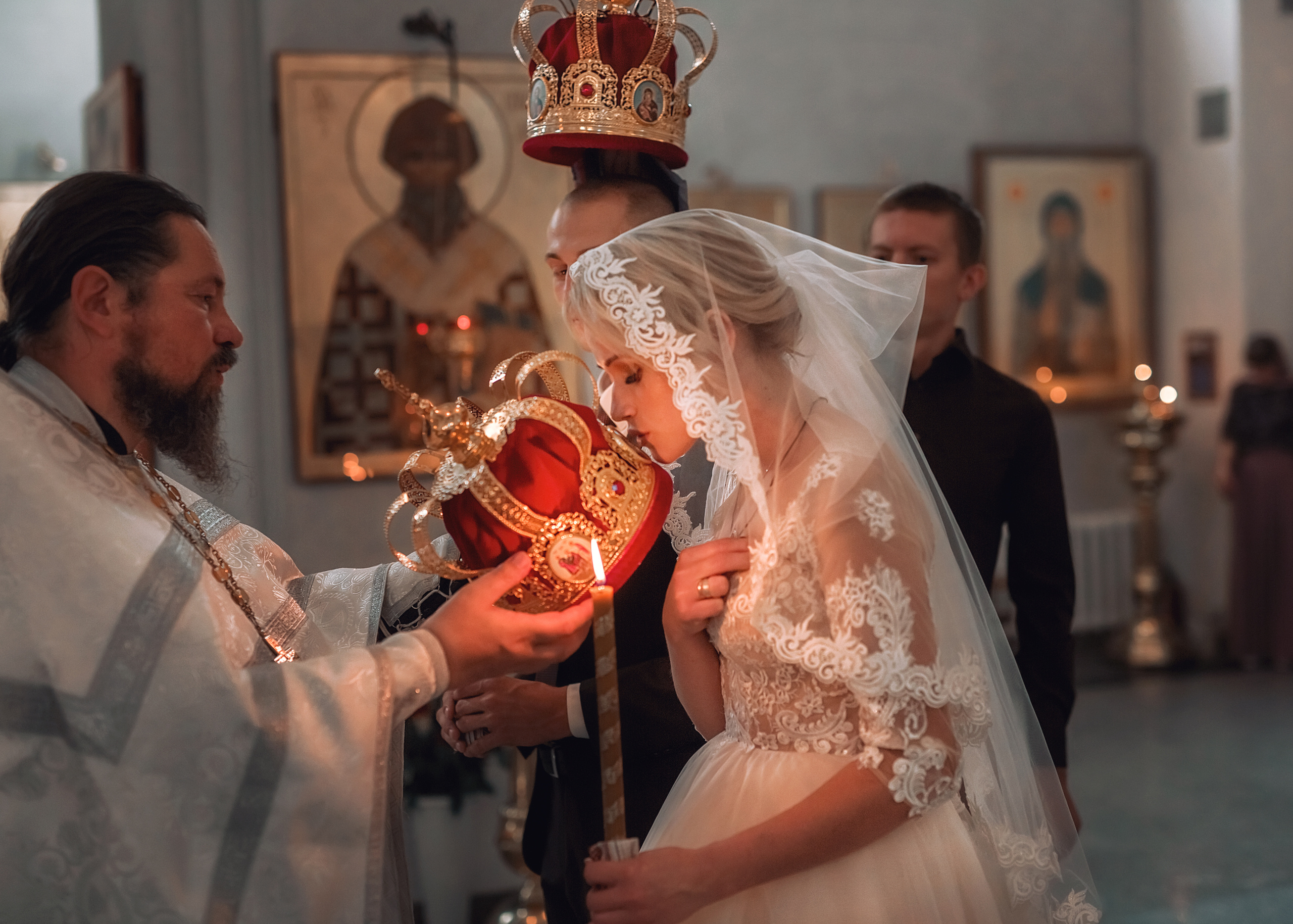 Венчание. Свято-Никольский храм ст. Кавказская. Семейный и детский фотограф Екатерина Савёлова