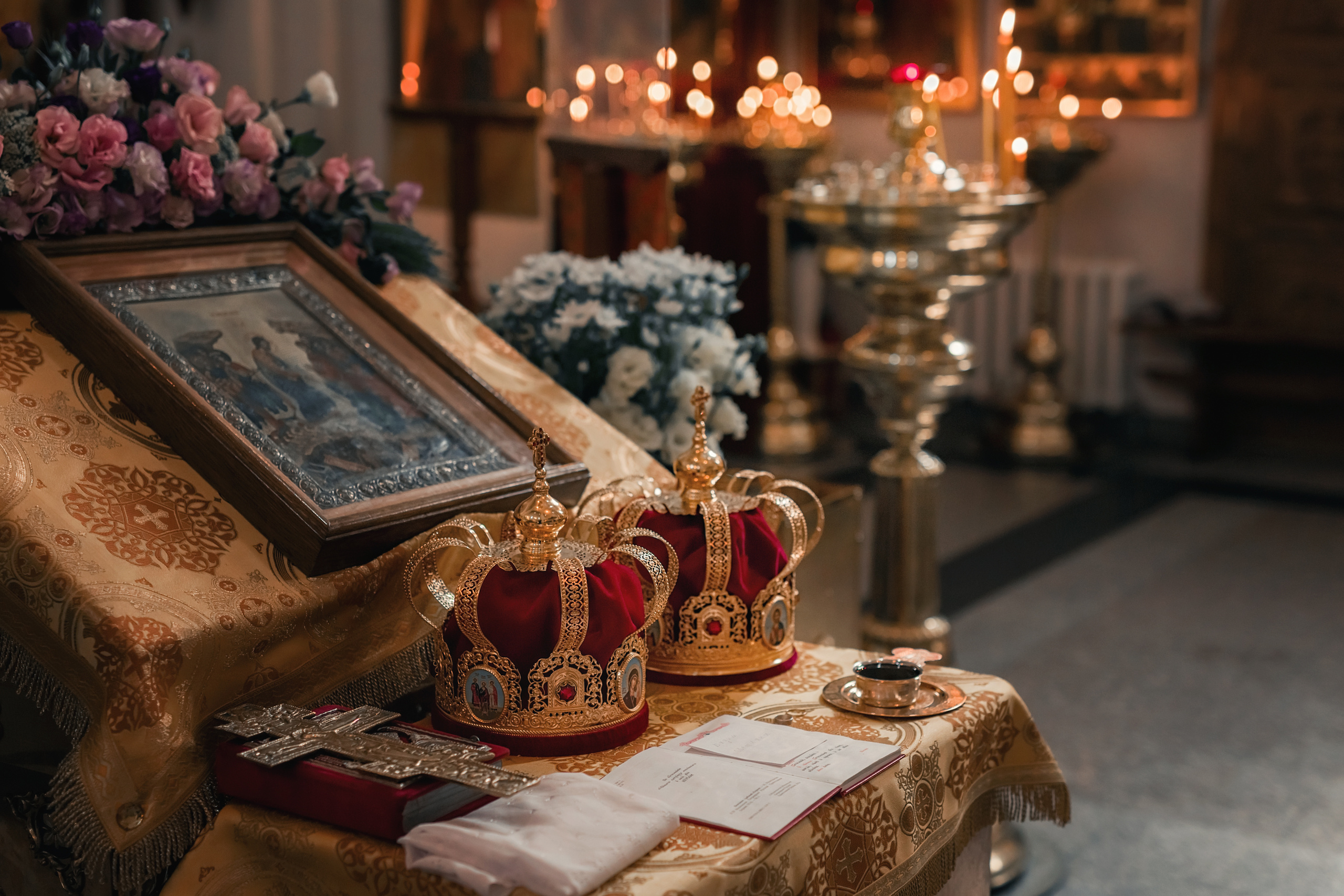 Венчание. Свято-Никольский храм ст. Кавказская. Семейный и детский фотограф Екатерина Савёлова