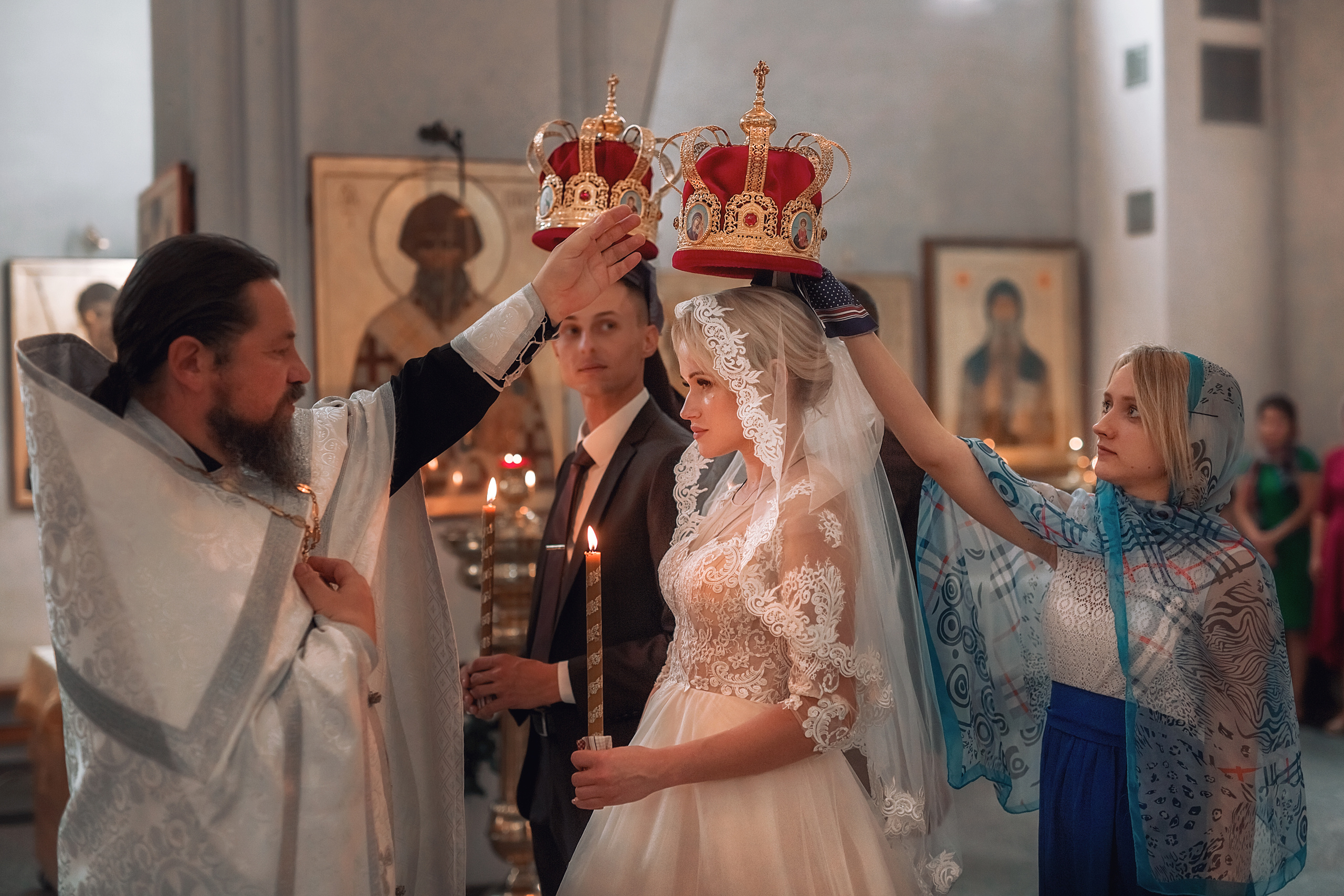 Венчание. Свято-Никольский храм ст. Кавказская. Семейный и детский фотограф Екатерина Савёлова