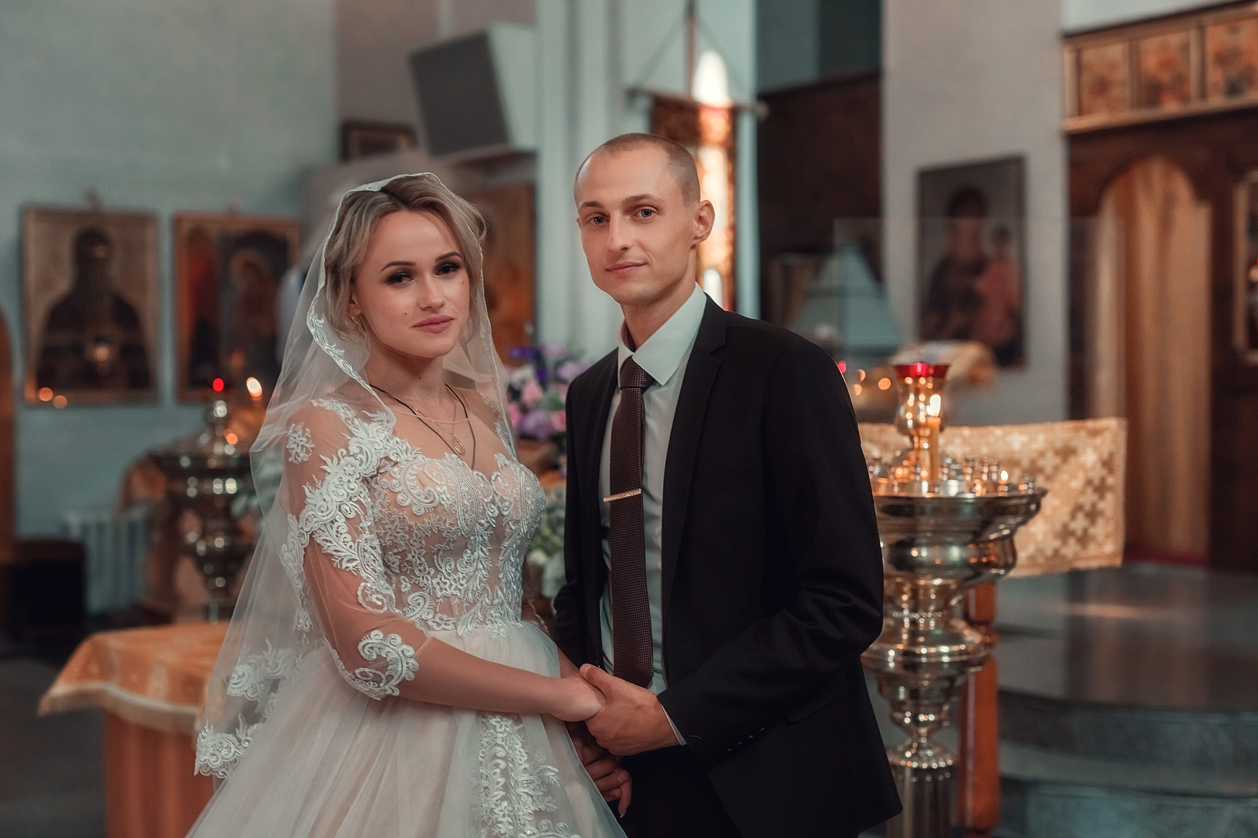 Венчание. Свято-Никольский храм ст. Кавказская. Семейный и детский фотограф Екатерина Савёлова