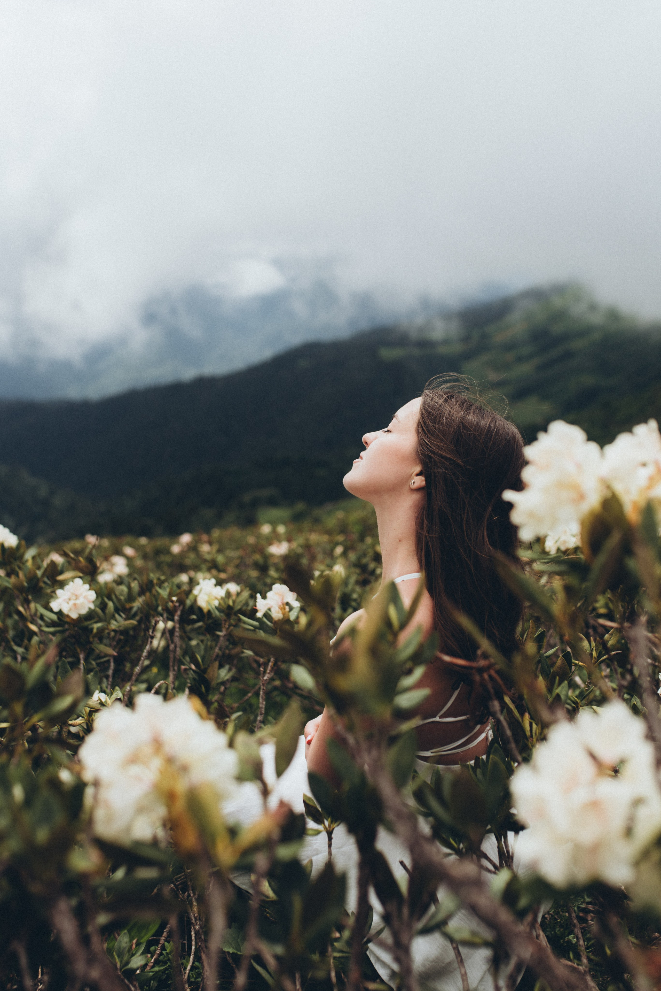Фотосессия в горах Красной поляна Сочи цветение рододендрона. Фотограф в Сочи — Маргарита Поганова