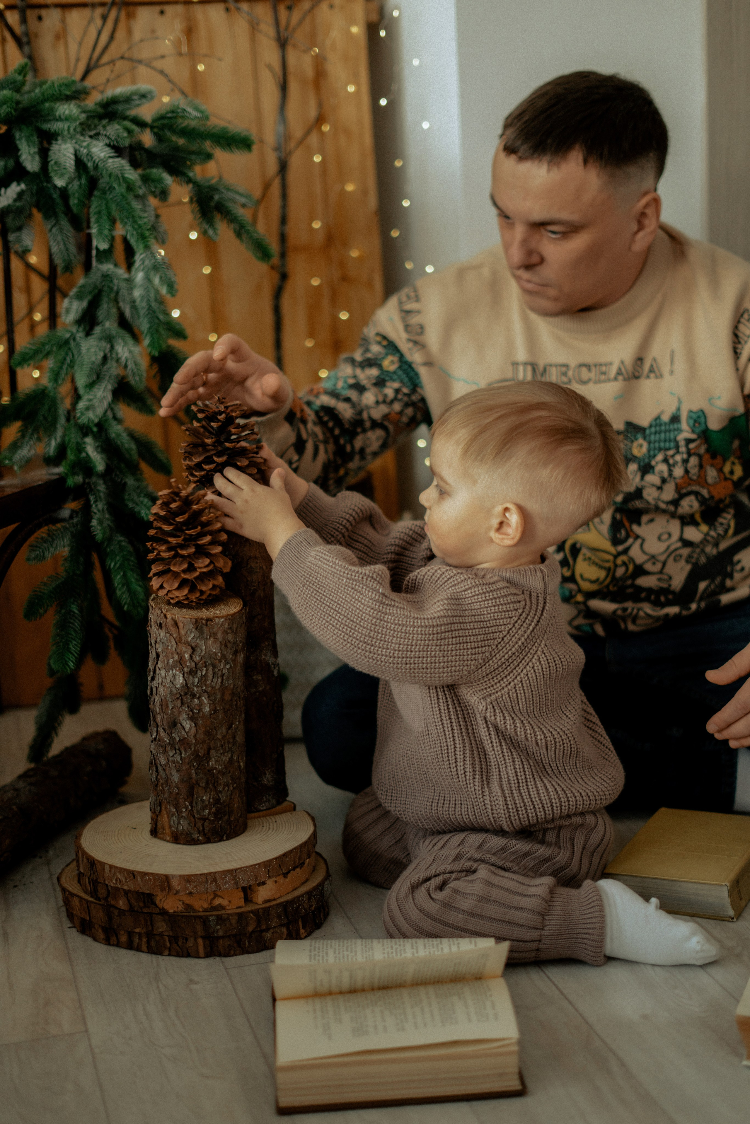 Студийная Новогодняя семейная съемка. Фотограф сахалин