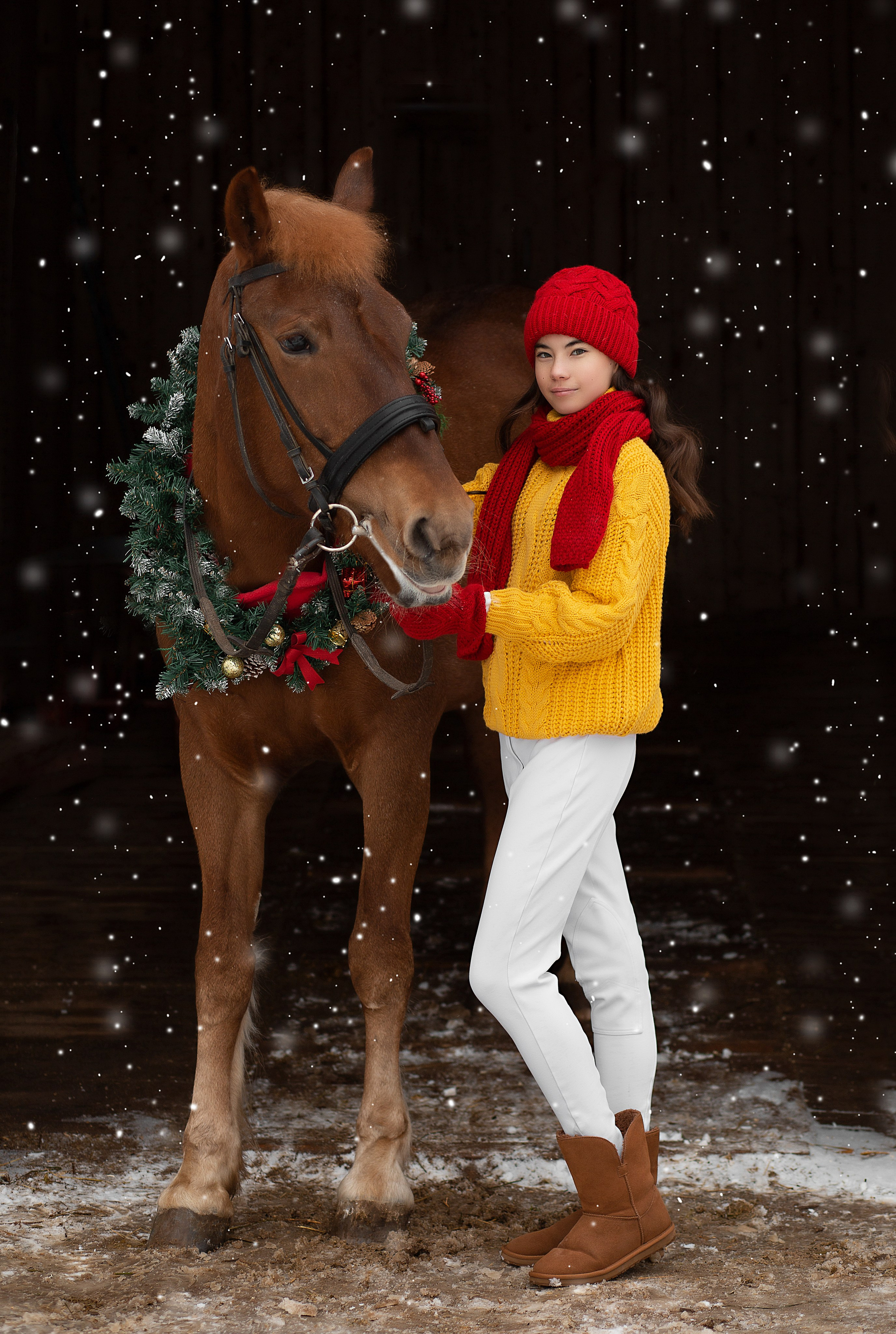 Наталья и Радуга. Фотосессия с лошадьми в Нижнем Новгороде