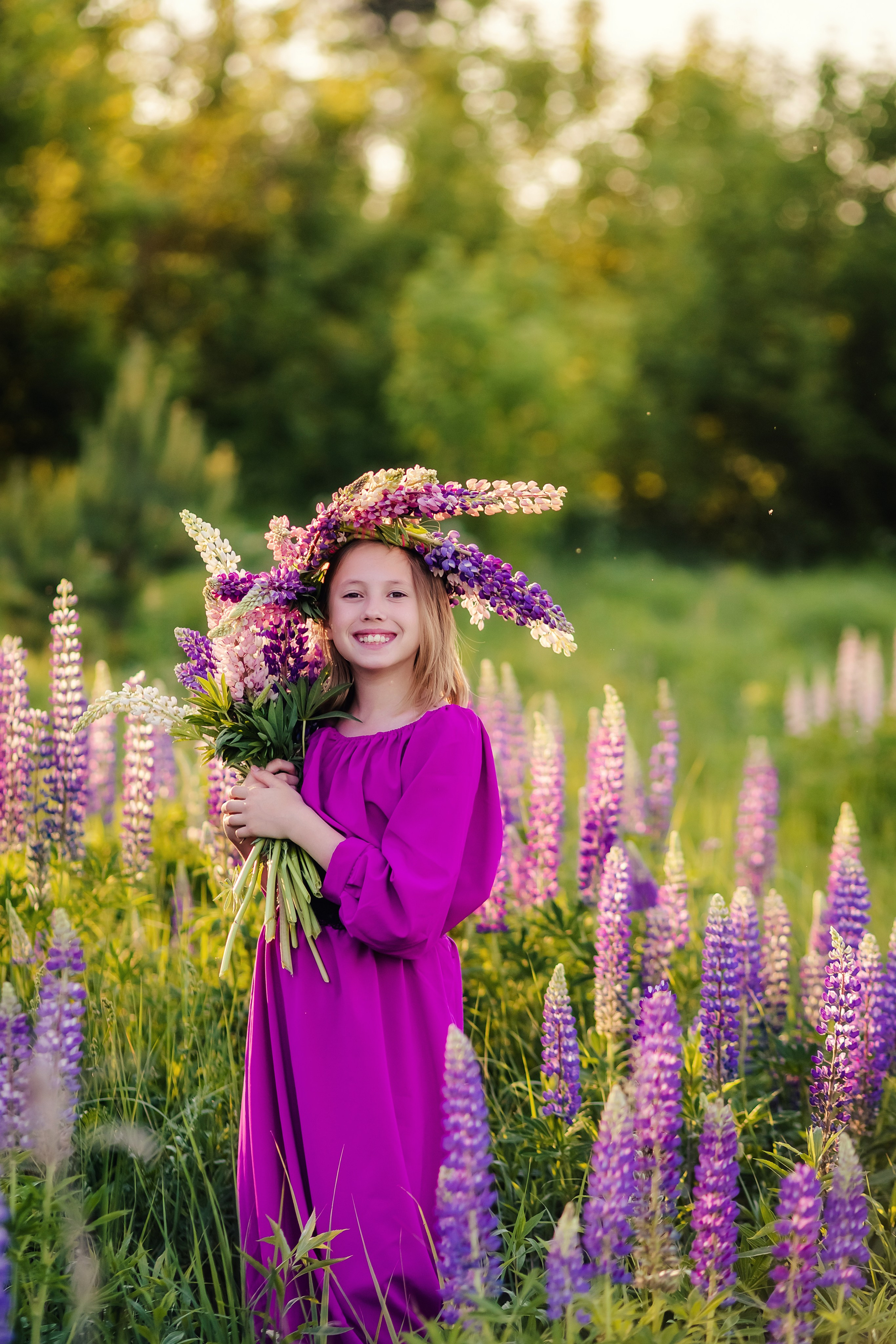 Фотосессия в люпинах. Галина Шарапова Детский и семейный фотограф Москва