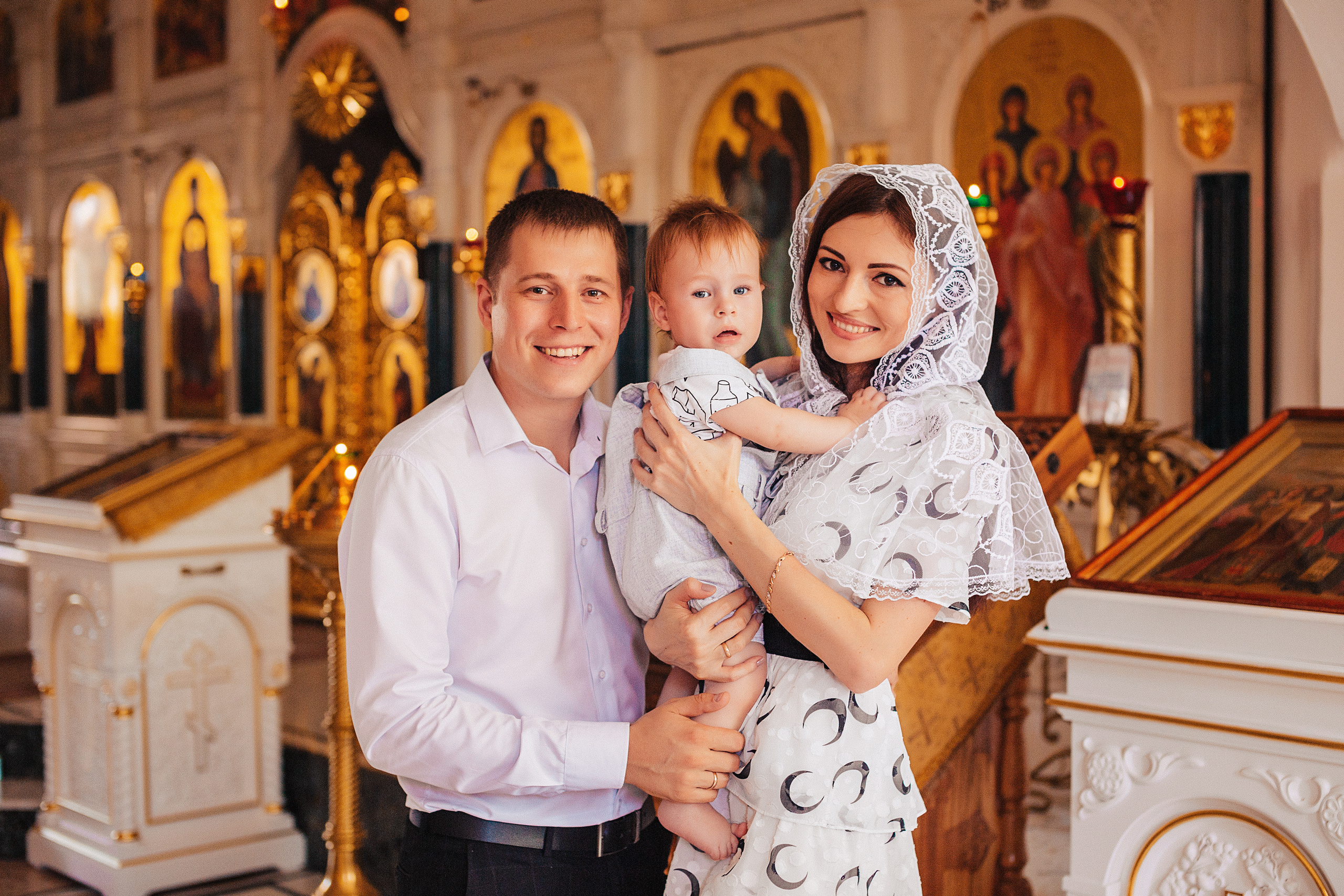 Таинство Крещения в Храме Рождества Христова. Свадебный и семейный фотограф/видеограф в Краснодаре Наталья Осинская