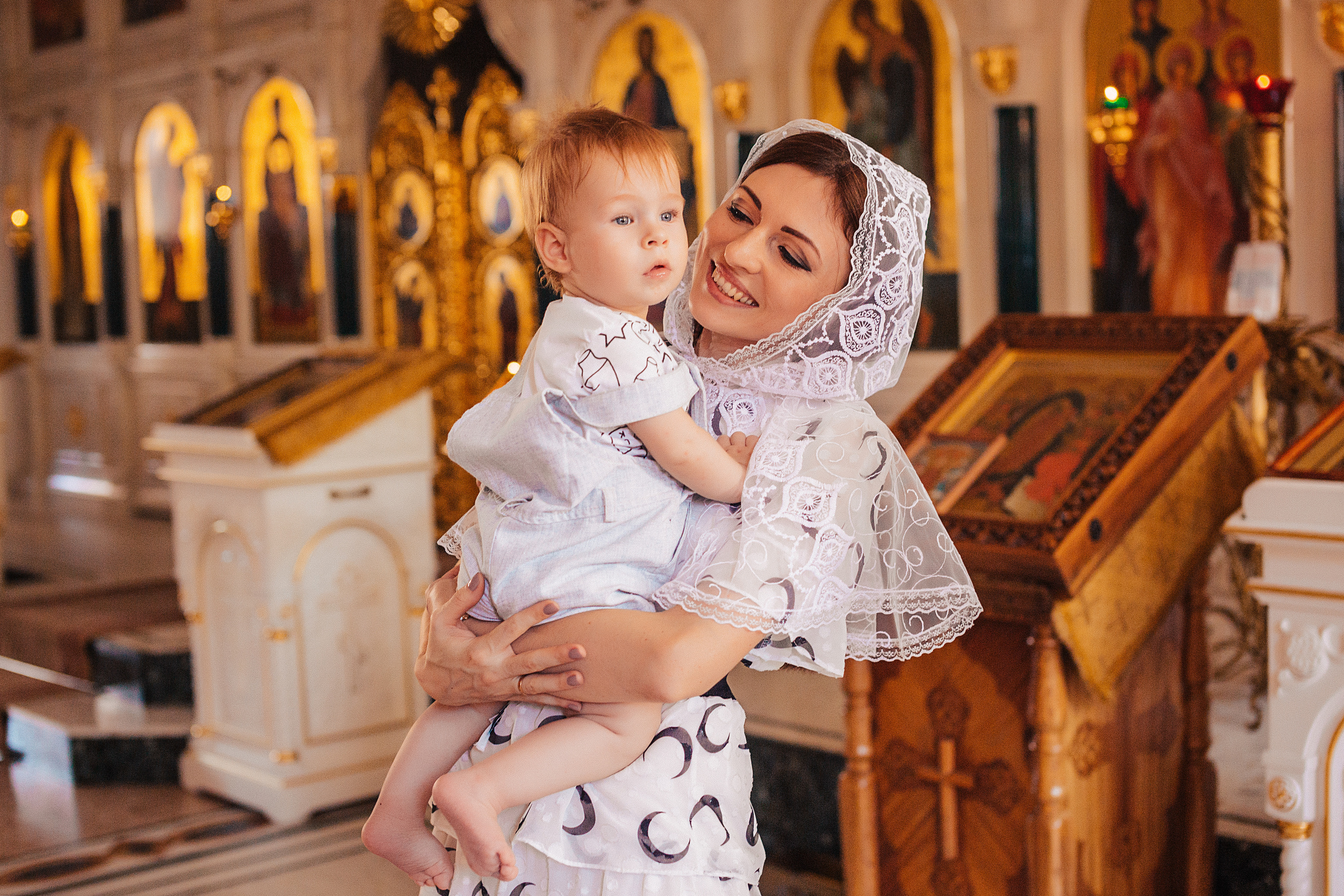 Таинство Крещения в Храме Рождества Христова. Свадебный и семейный фотограф/видеограф в Краснодаре Наталья Осинская
