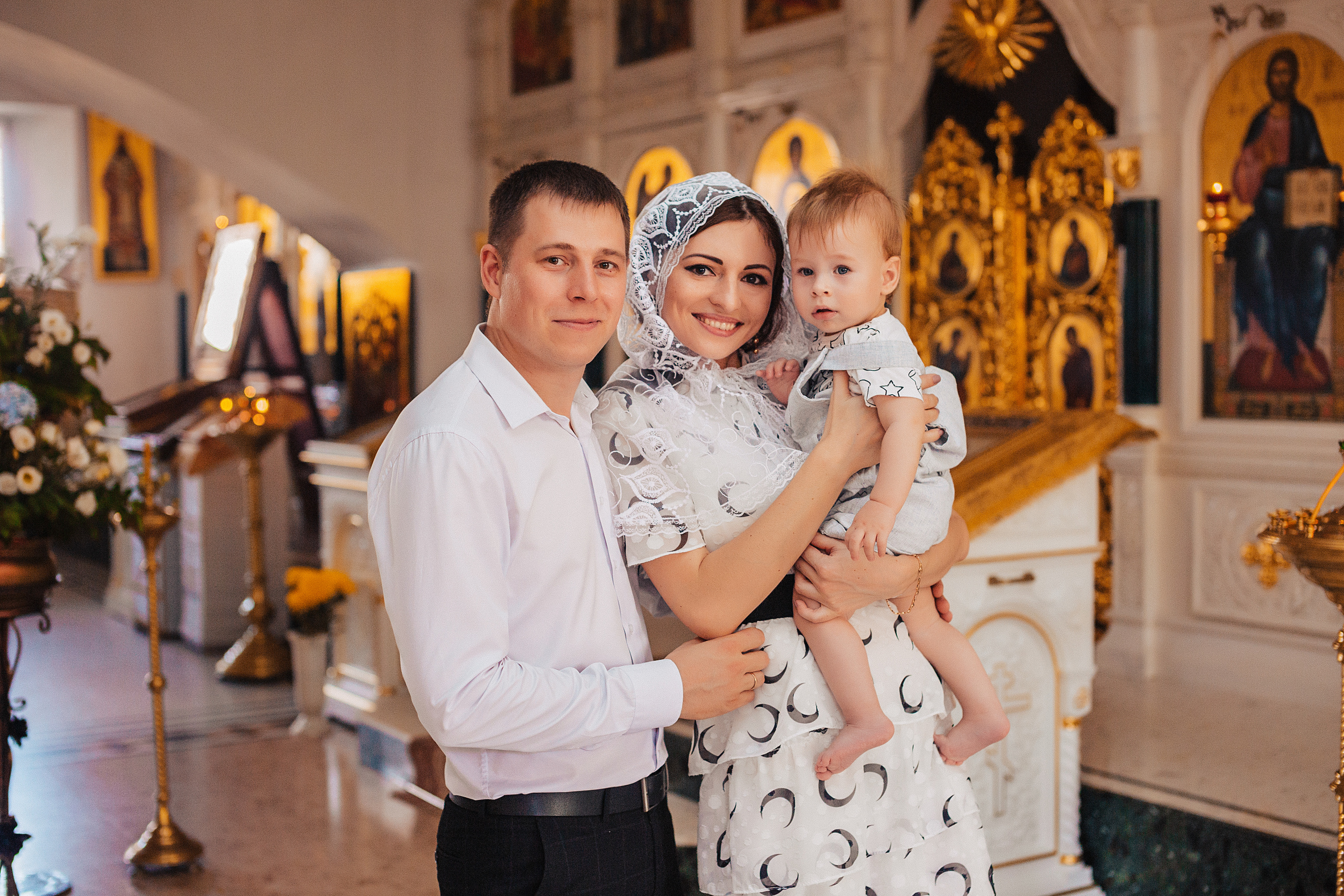 Таинство Крещения в Храме Рождества Христова. Свадебный и семейный фотограф/видеограф в Краснодаре Наталья Осинская