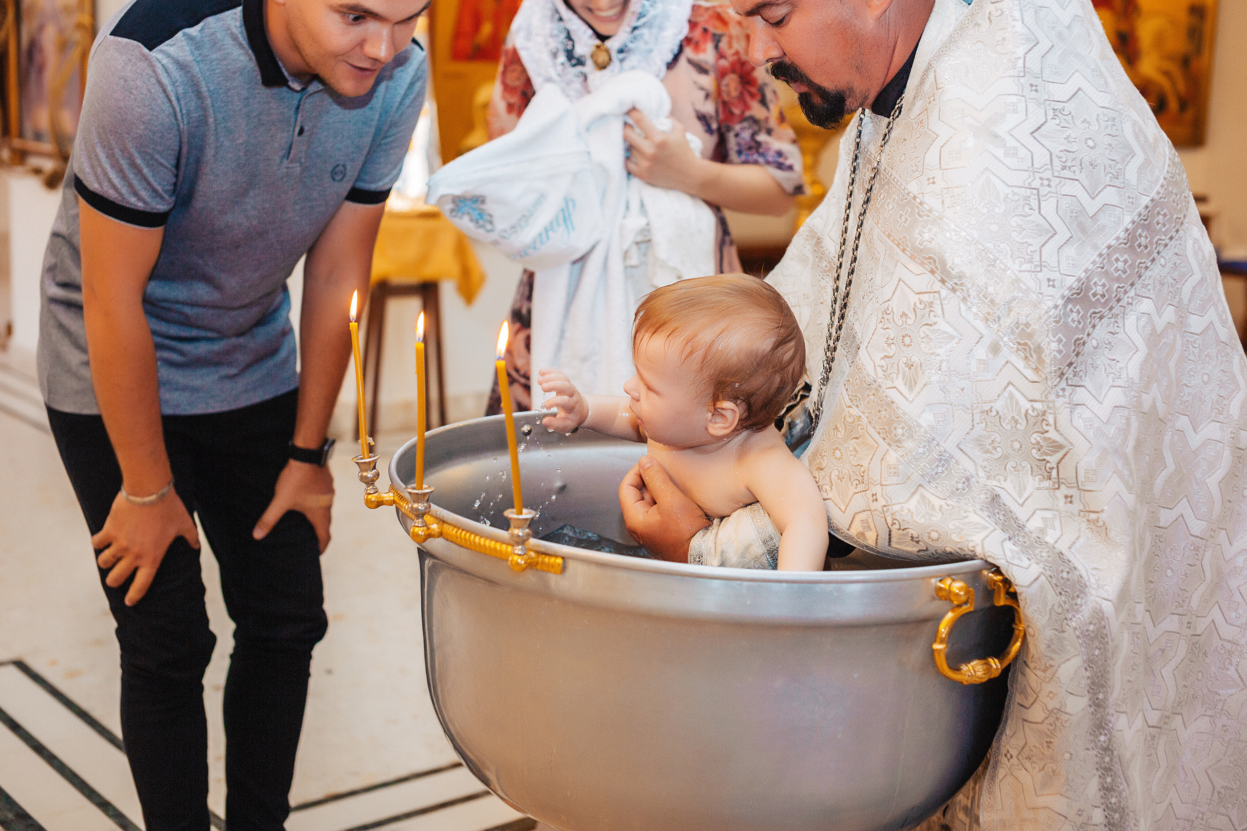 Таинство Крещения в Храме Рождества Христова. Свадебный и семейный фотограф/видеограф в Краснодаре Наталья Осинская