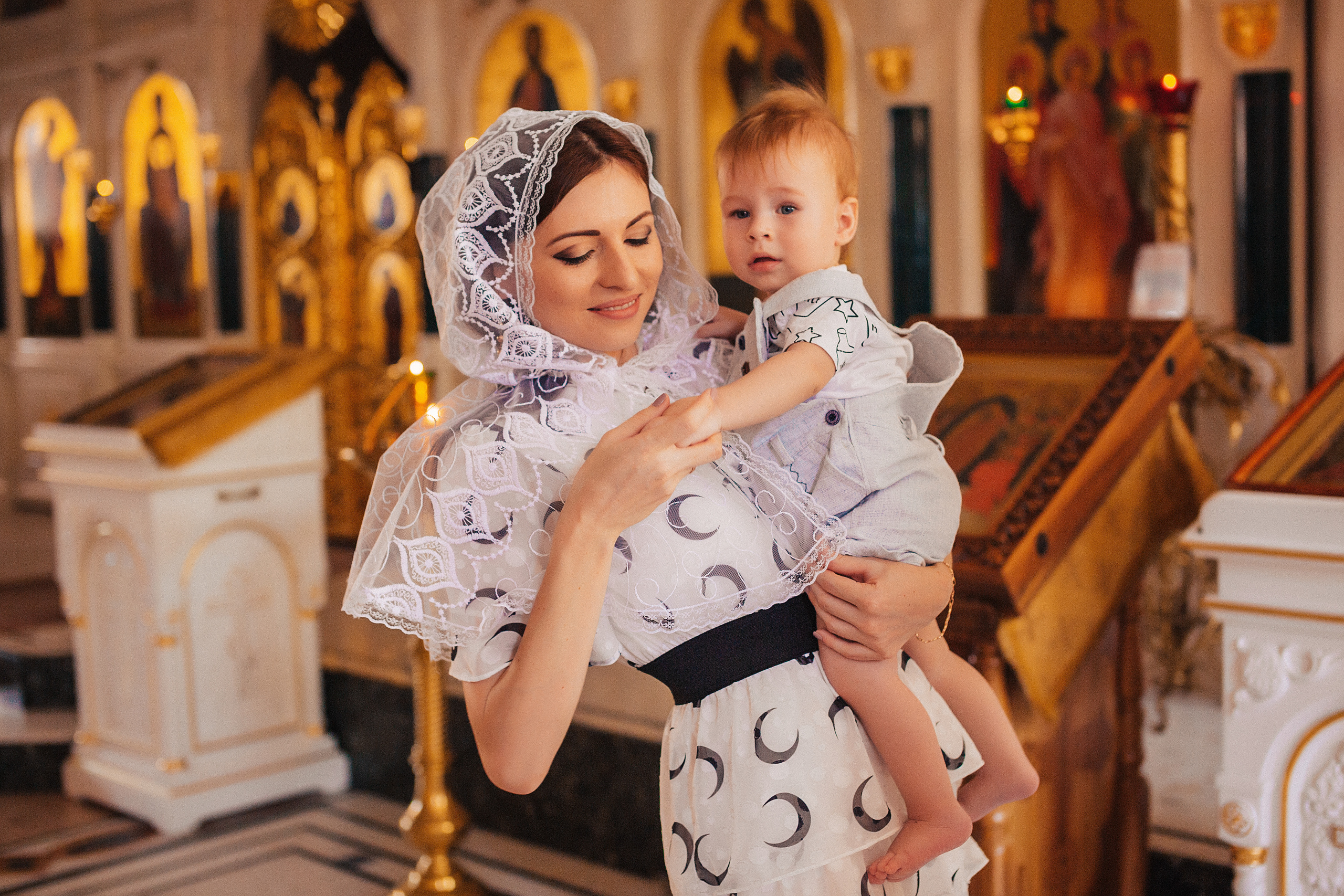 Таинство Крещения в Храме Рождества Христова. Свадебный и семейный фотограф/видеограф в Краснодаре Наталья Осинская