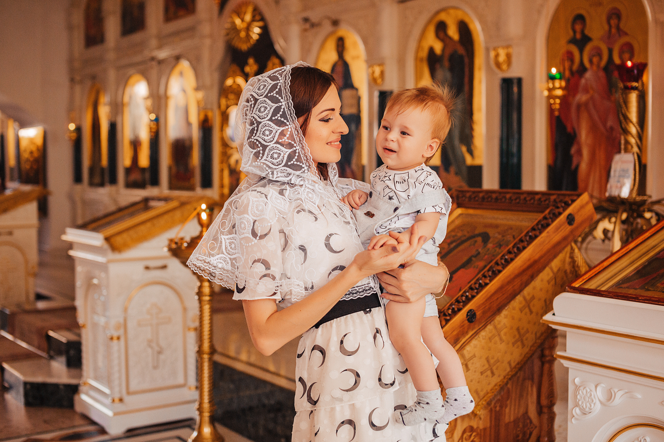 Таинство Крещения в Храме Рождества Христова. Свадебный и семейный фотограф/видеограф в Краснодаре Наталья Осинская