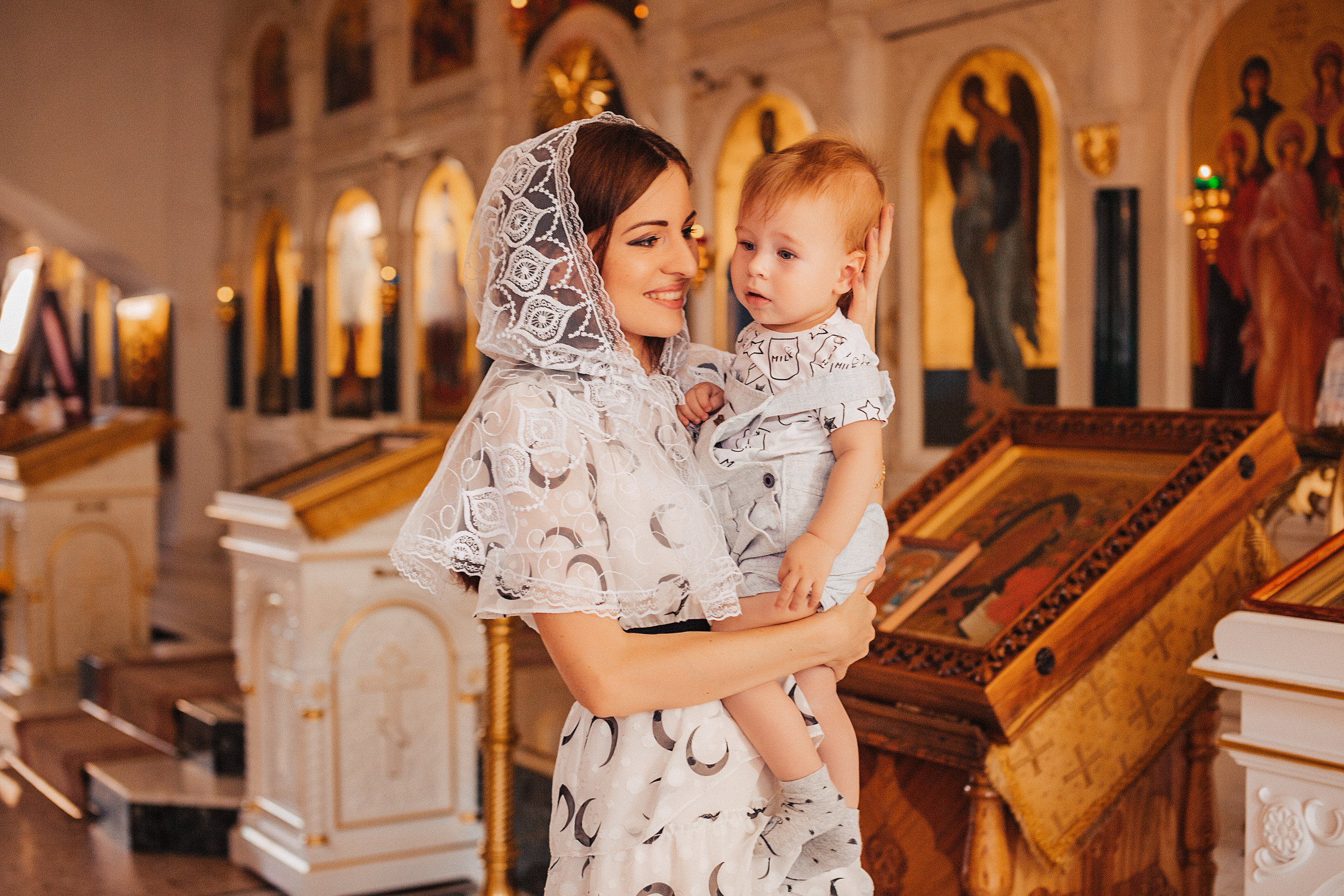 Таинство Крещения в Храме Рождества Христова. Свадебный и семейный фотограф/видеограф в Краснодаре Наталья Осинская