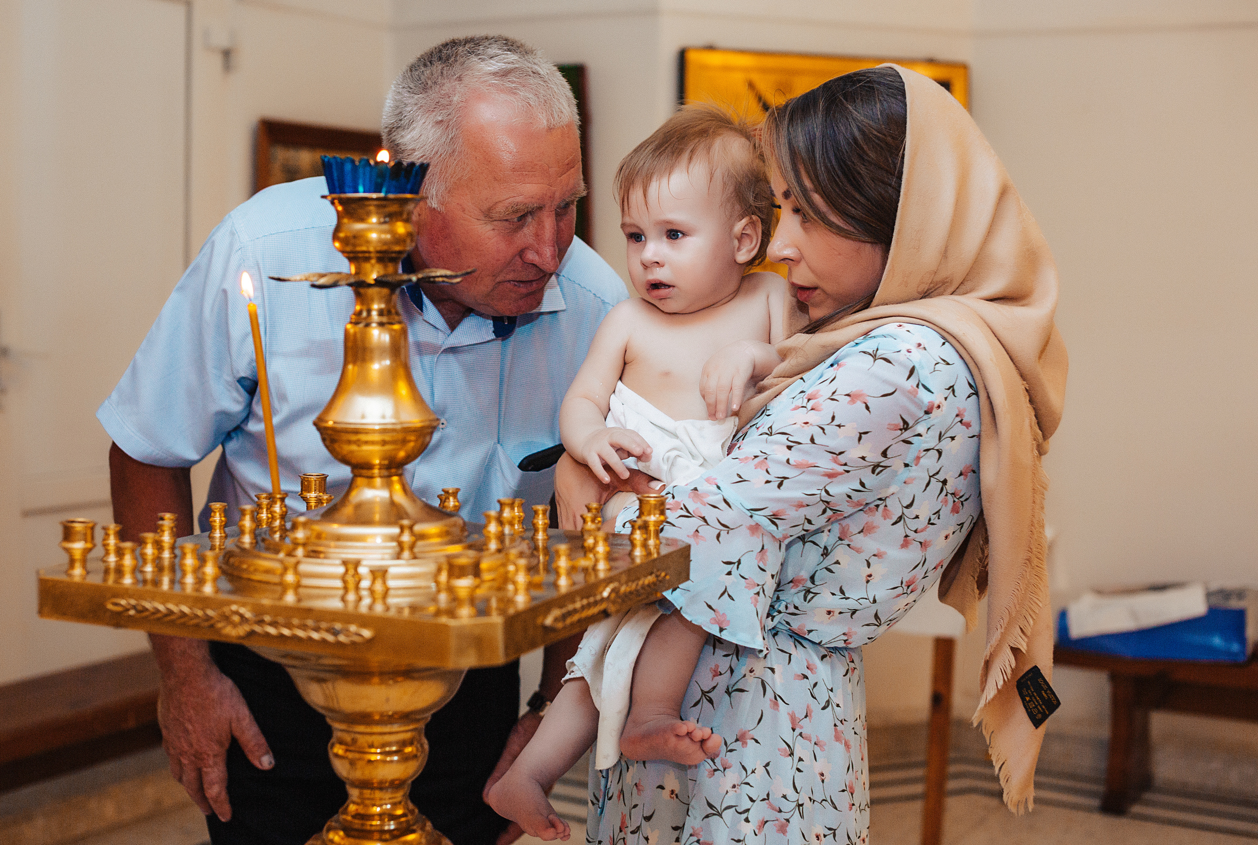 Таинство Крещения в Храме Рождества Христова. Свадебный и семейный фотограф/видеограф в Краснодаре Наталья Осинская