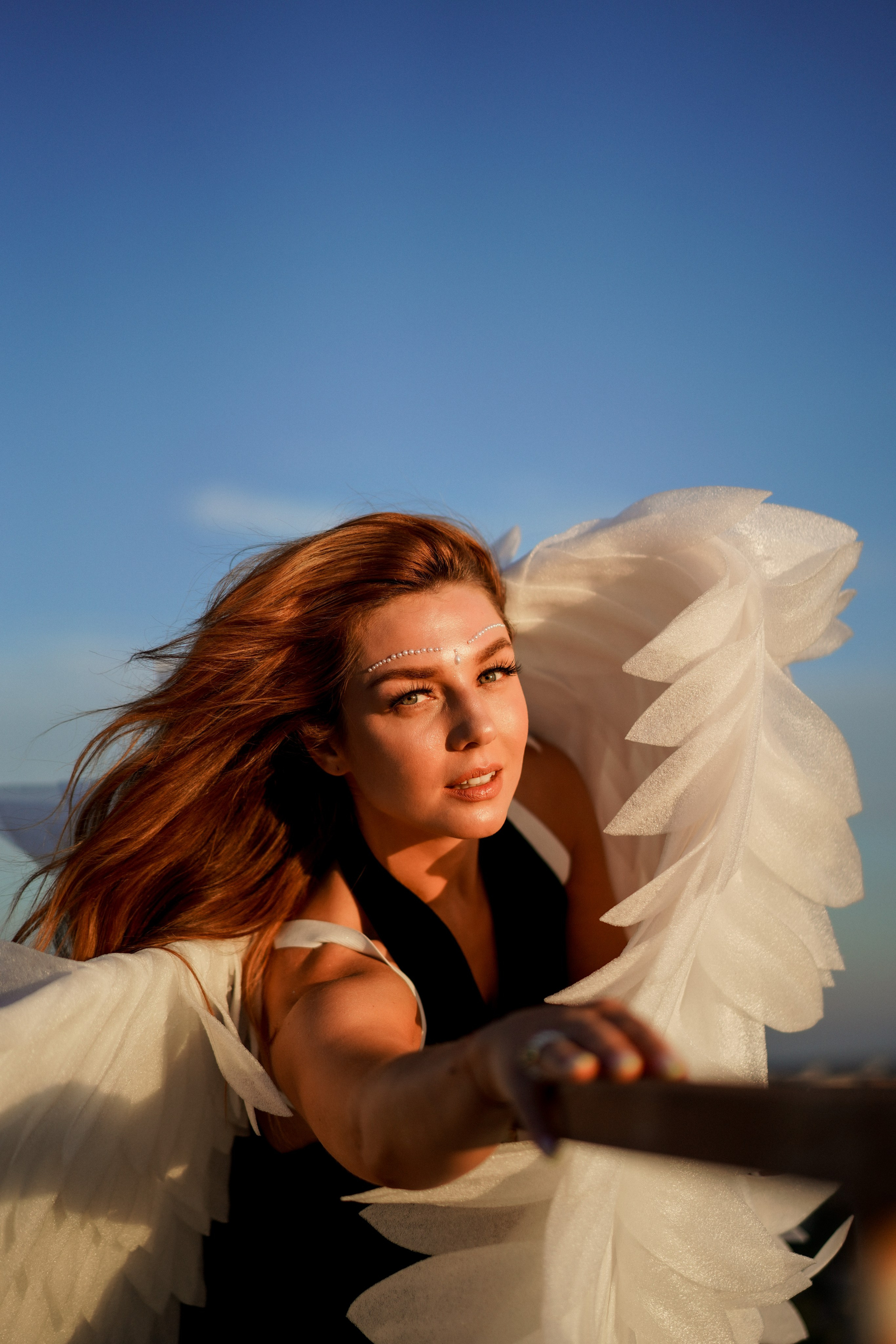 Алина. Ангел на крыше. Портретный фотограф Алёна Счетчикова