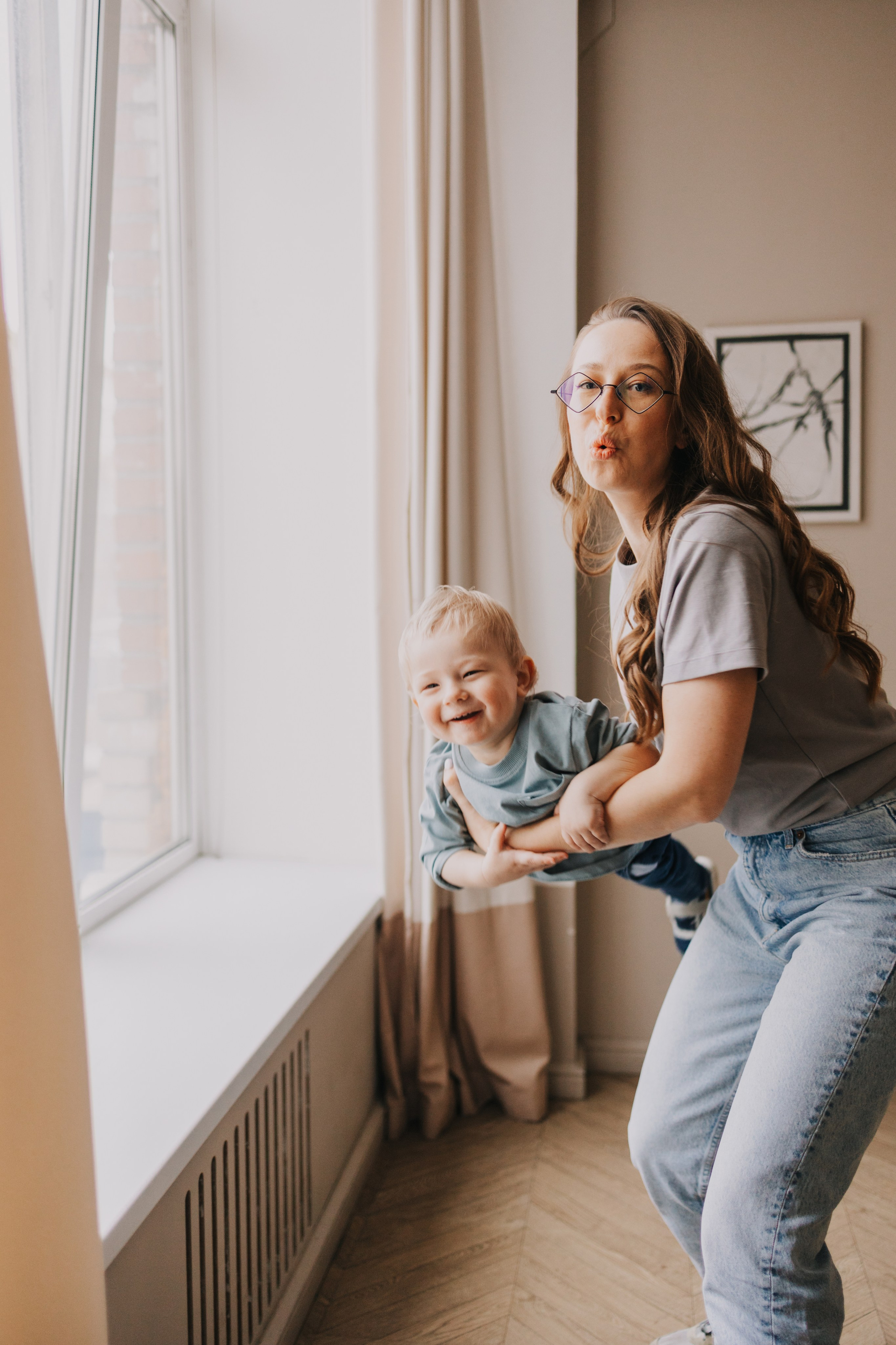 Большая семья. Домашняя фотосессия