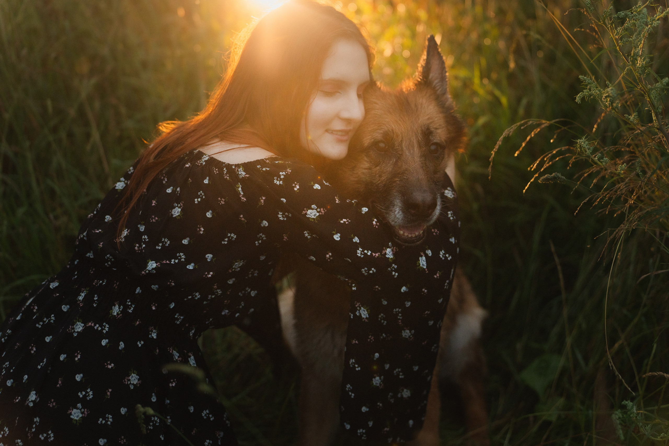 Вика и Фрея. Фотограф анималист в Москве и Санкт-Петербурге Свиридова Анна