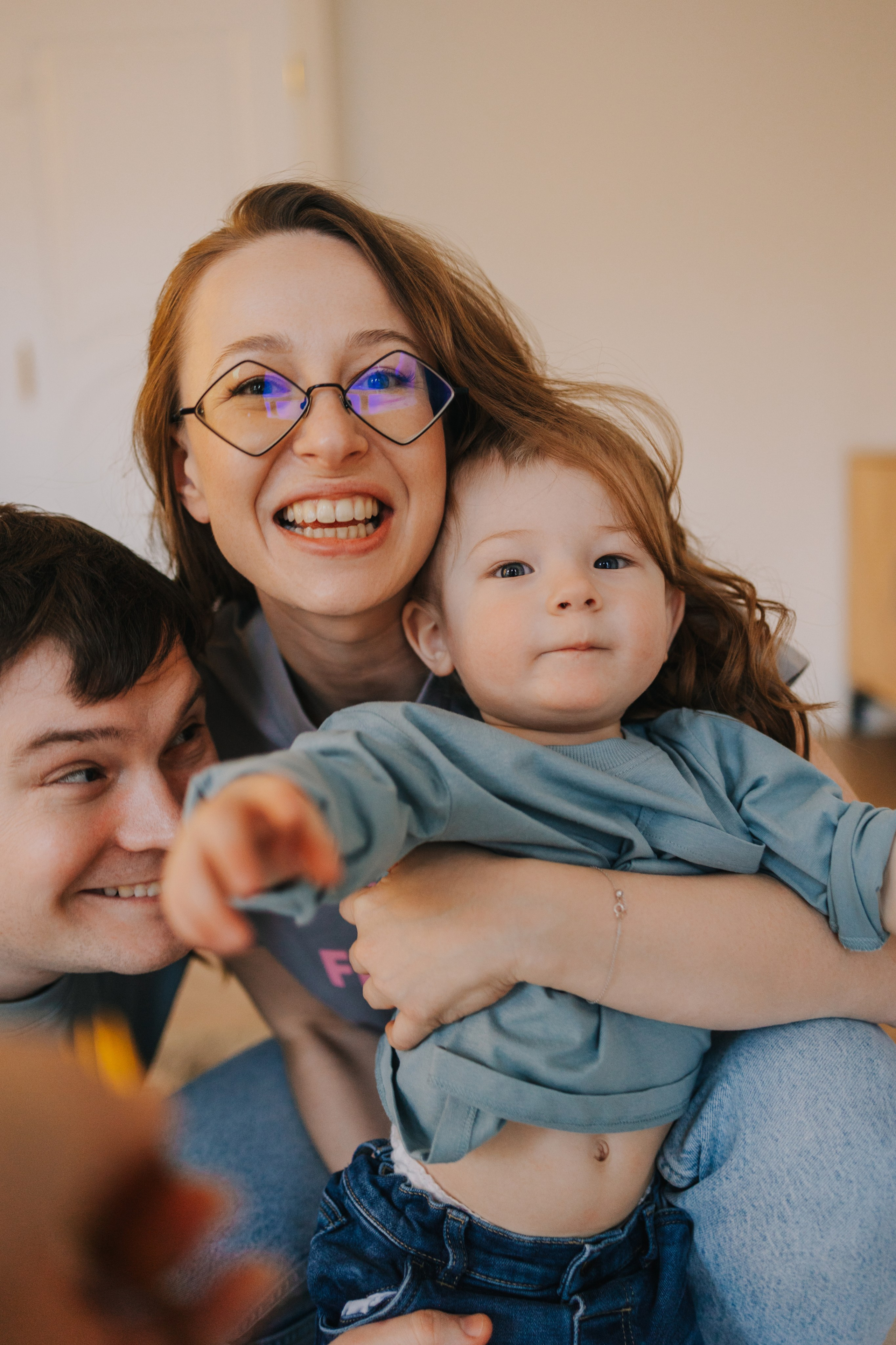 Большая семья. Домашняя фотосессия