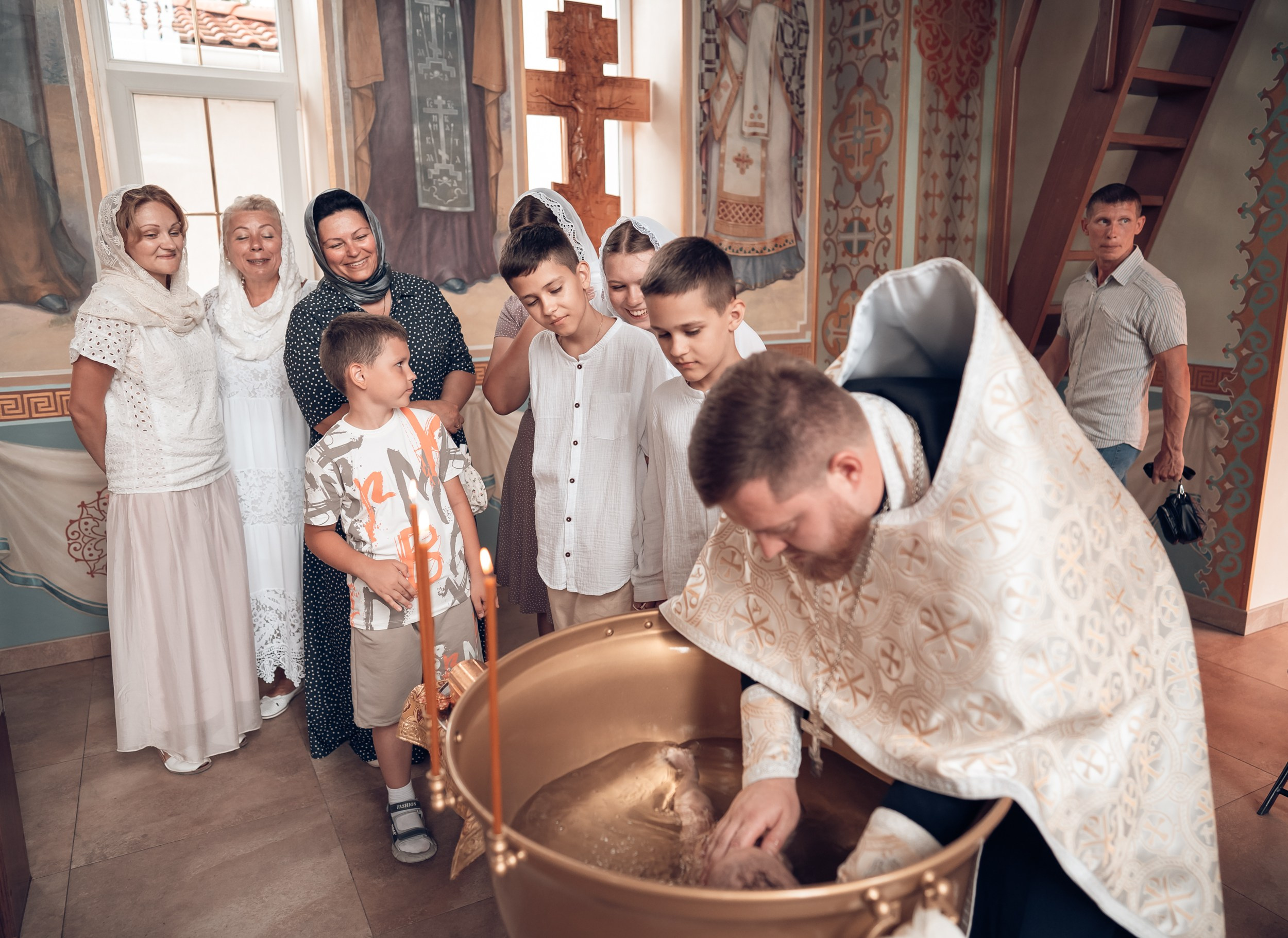 Крещение в храме св.Андрея Первозванного г. Севастополь. Церковный фотограф Севастополь