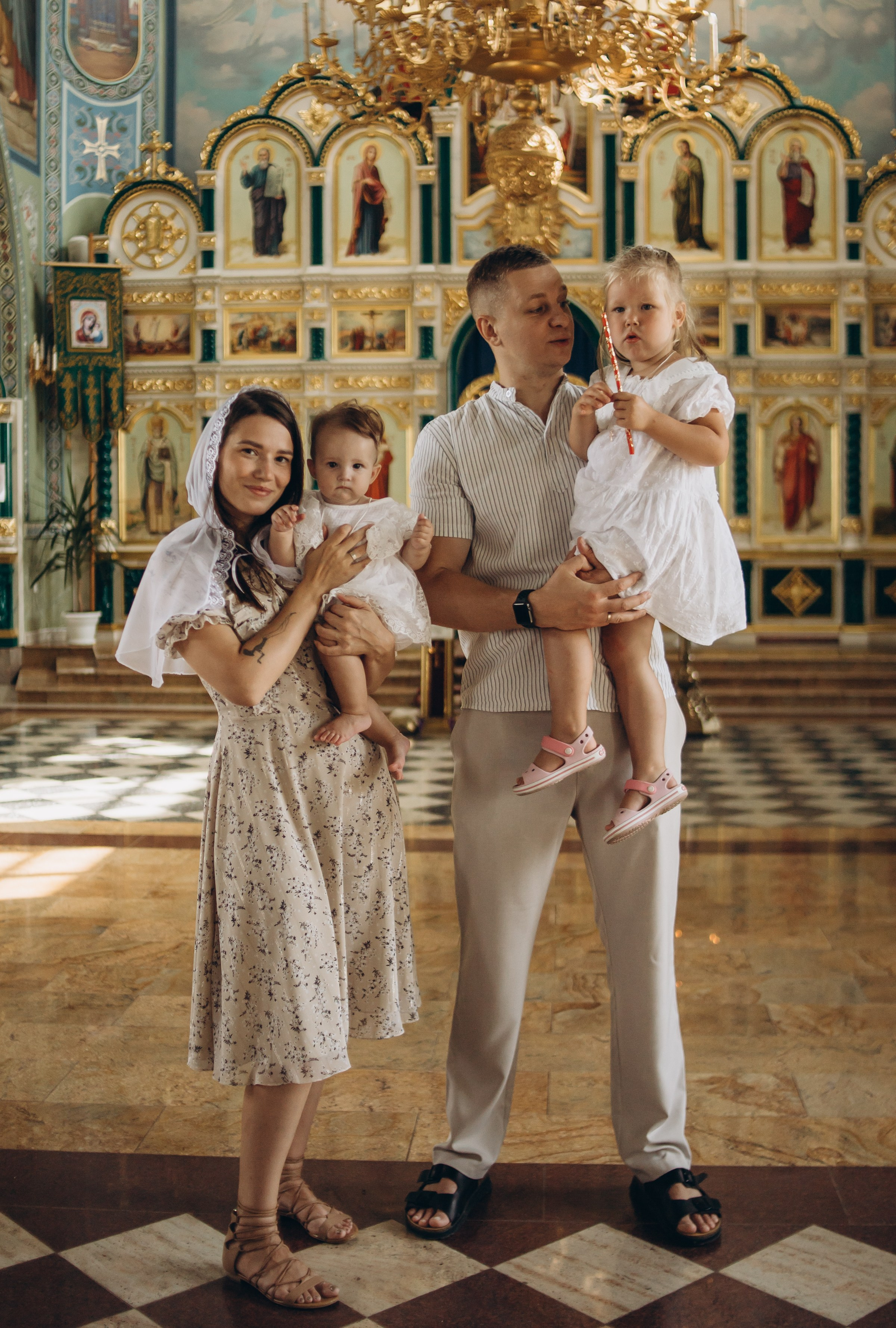 Крещение Варвары и Елизаветы. Семейный фотограф в Волгодонске Краченцева Анна