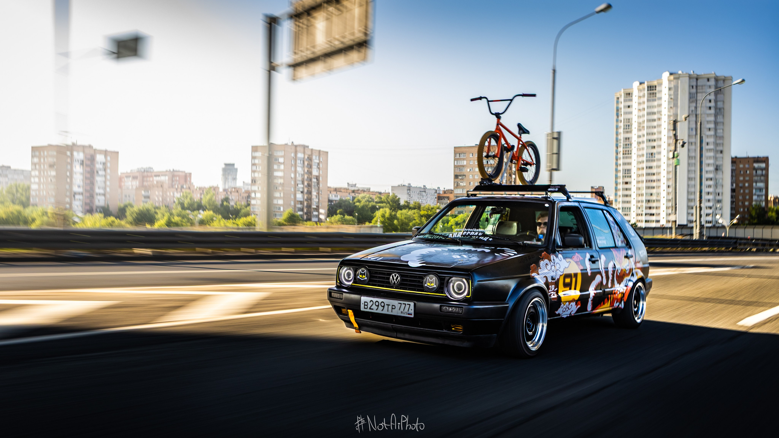 Медиа-сопровождение авто-проекта VW Golf 2. #NotAiPhoto — автомобильный фотограф