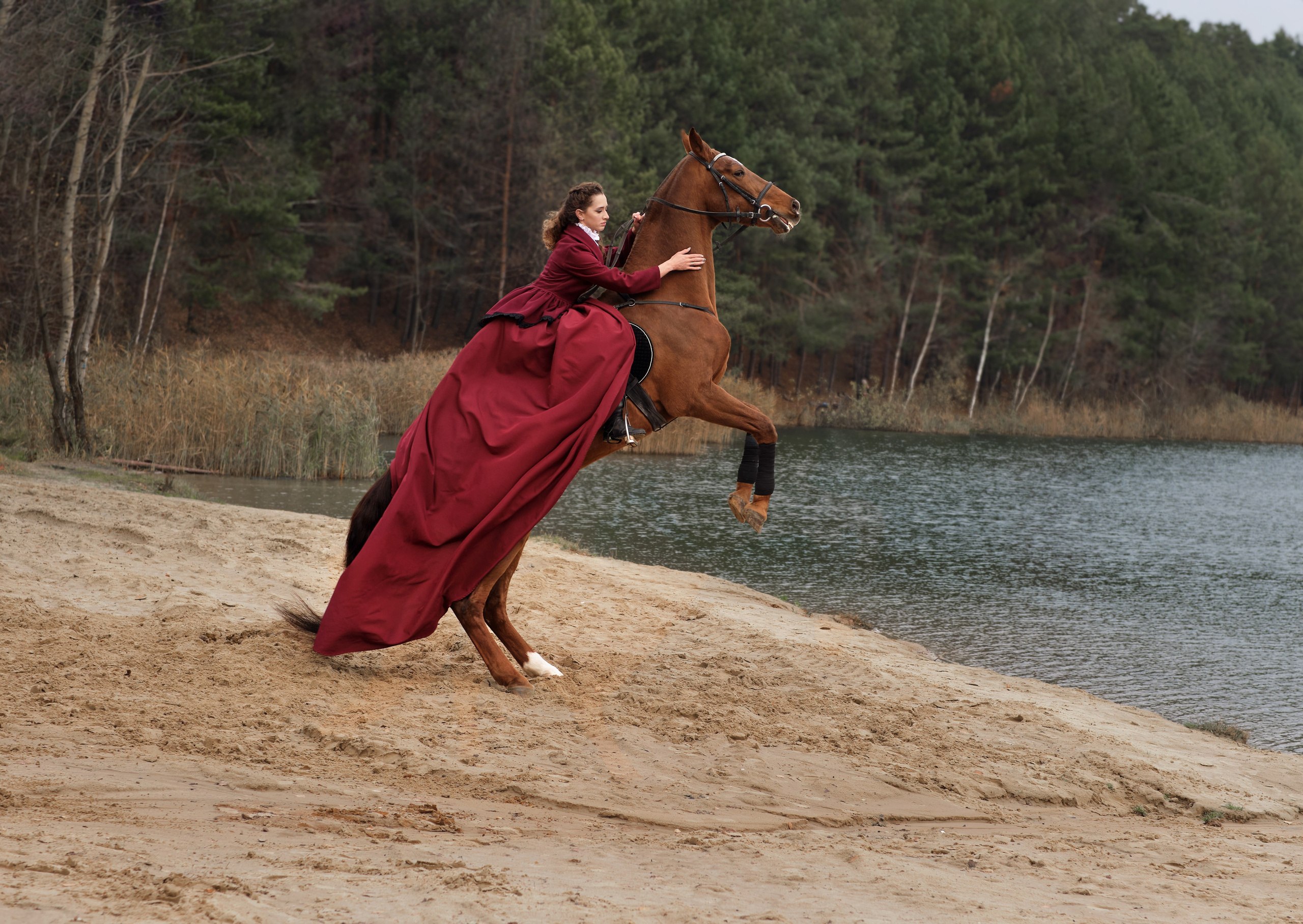 Анна, конная прогулка