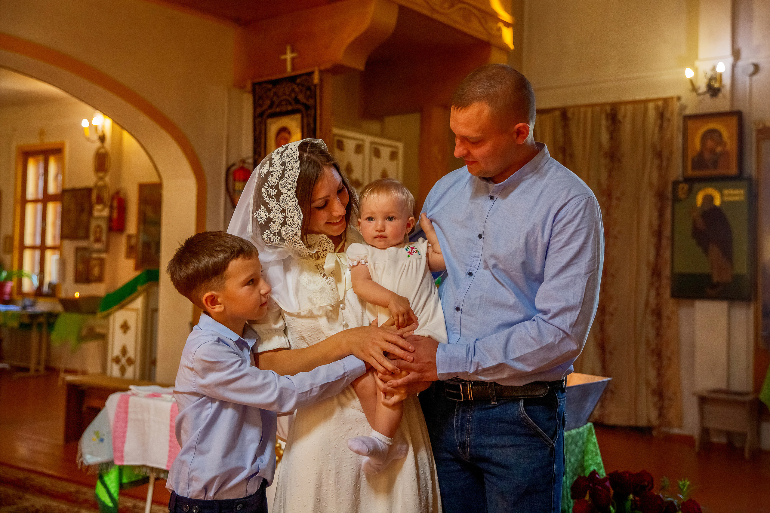 Крещение. Семейный фотограф в Кургане