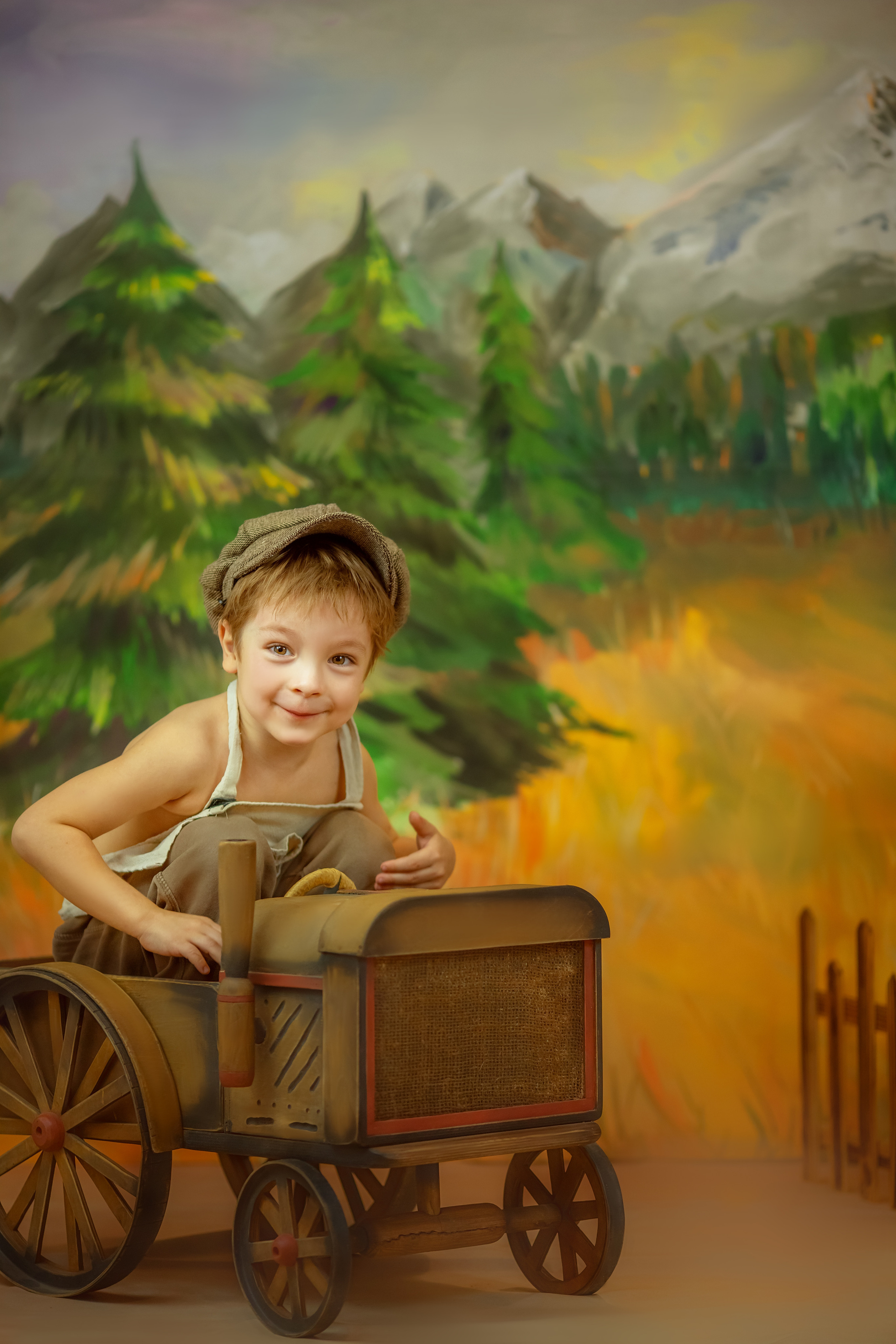 Осенняя съемка в студии для Миши. Семейный фотограф в Кургане