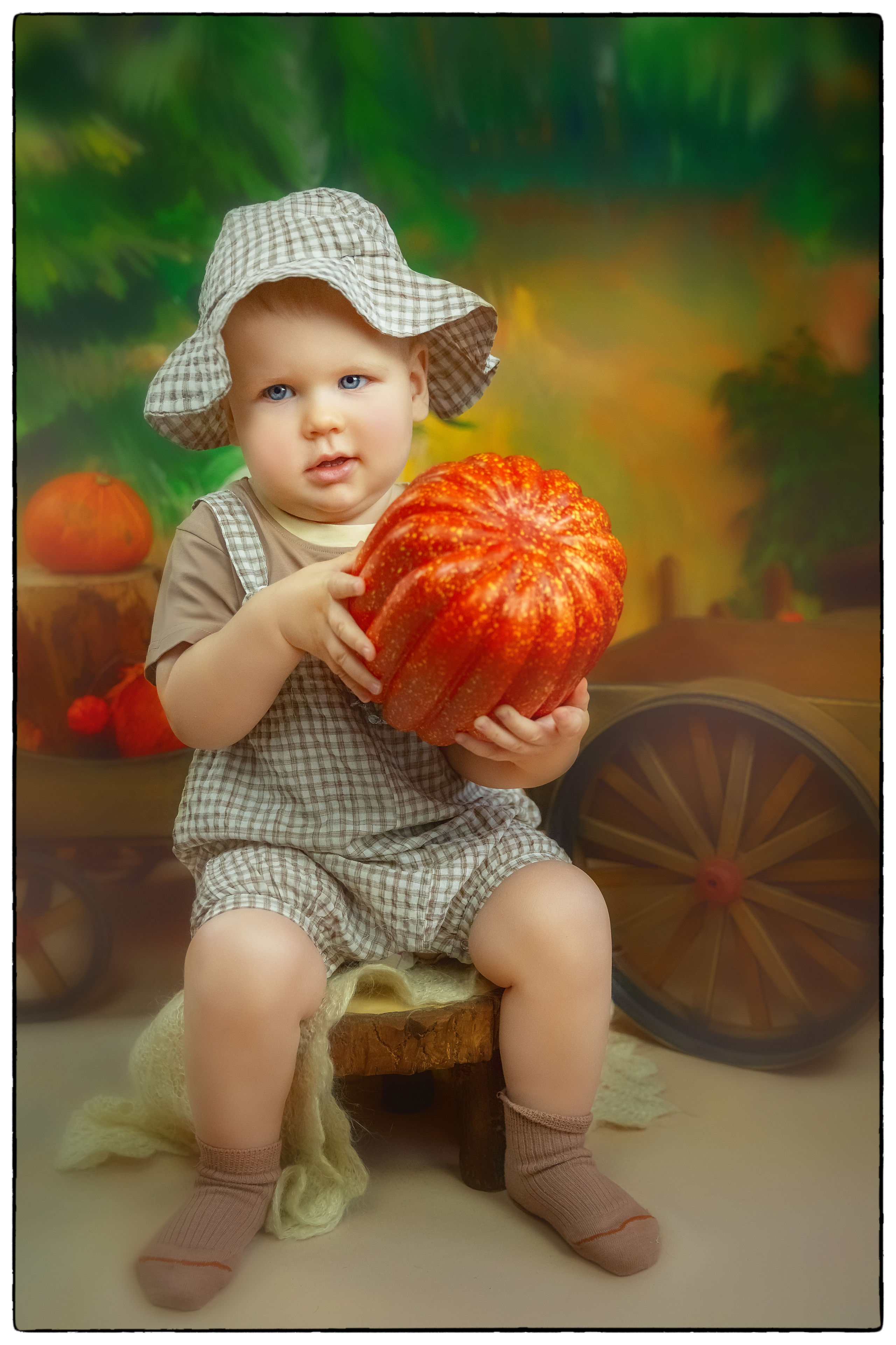 Осенняя съемка в студии для Максима. Семейный фотограф в Кургане