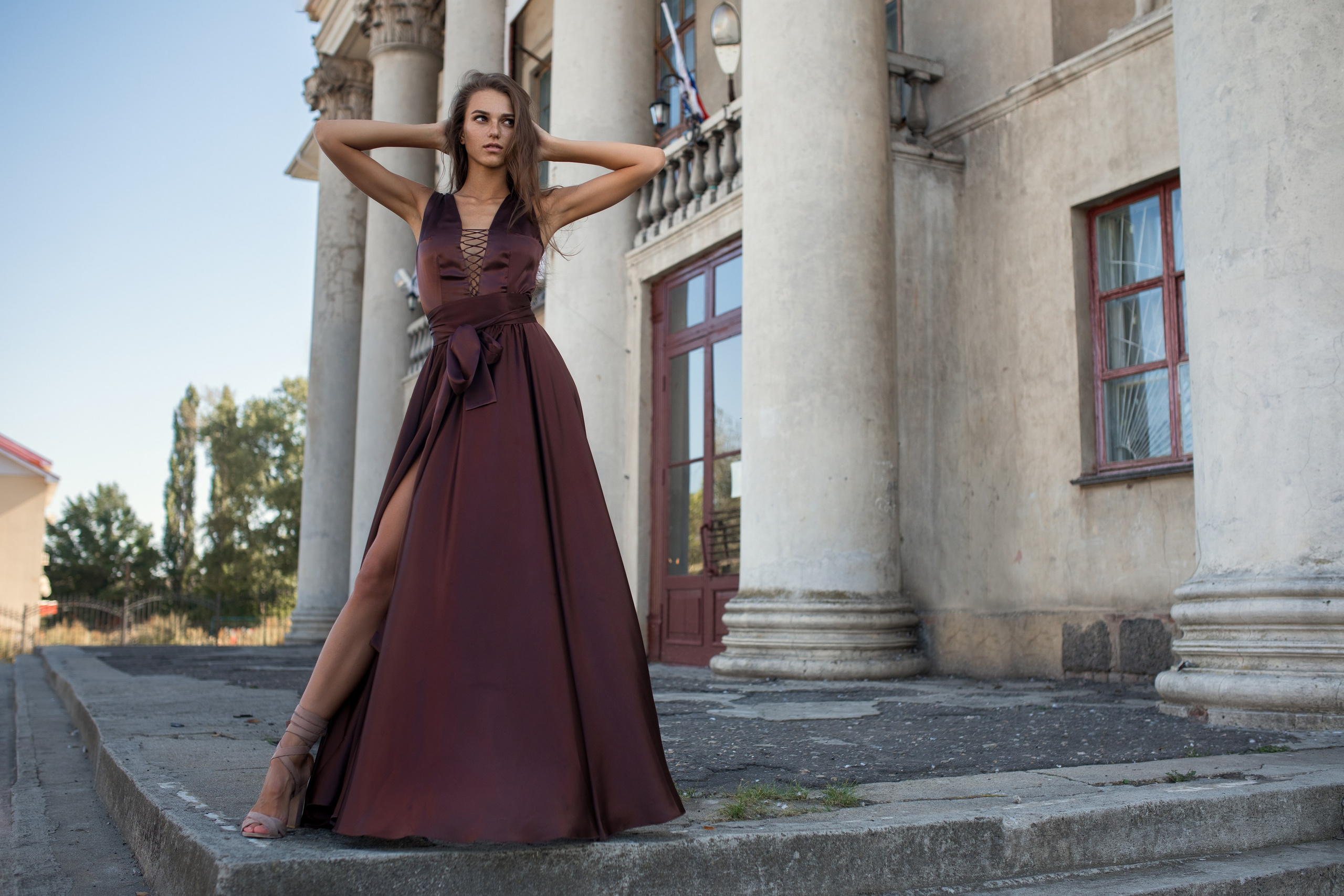 Фотосет у дома культуры в с. Стрелица и в Белом Колодце с Маргаритой для «себя»