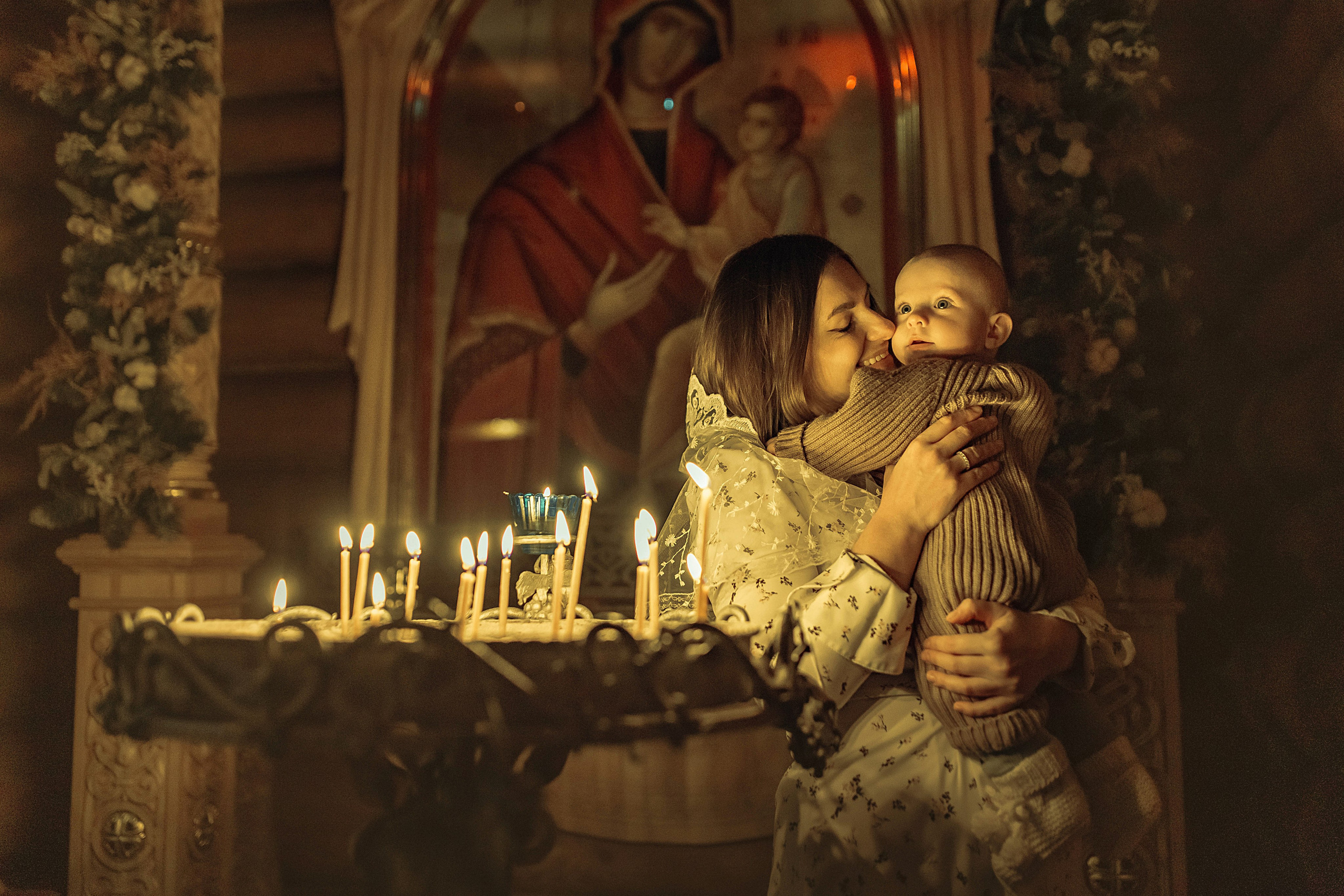 Крещение Матвея, храм Святой Троицы, декабрь 2025