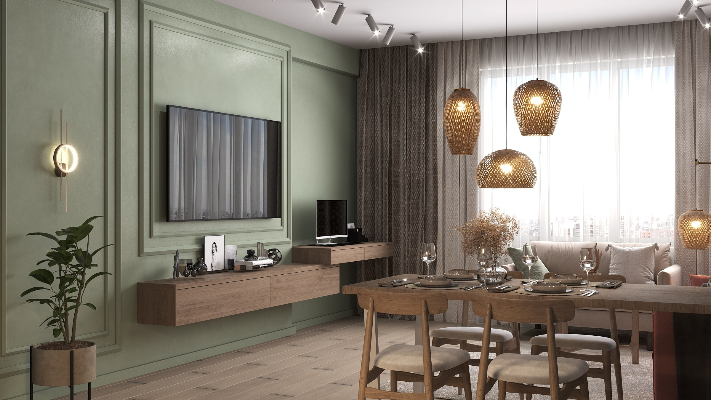 Г. Копейск ЖК Славный 96 м². БК студия дизайна интерьера