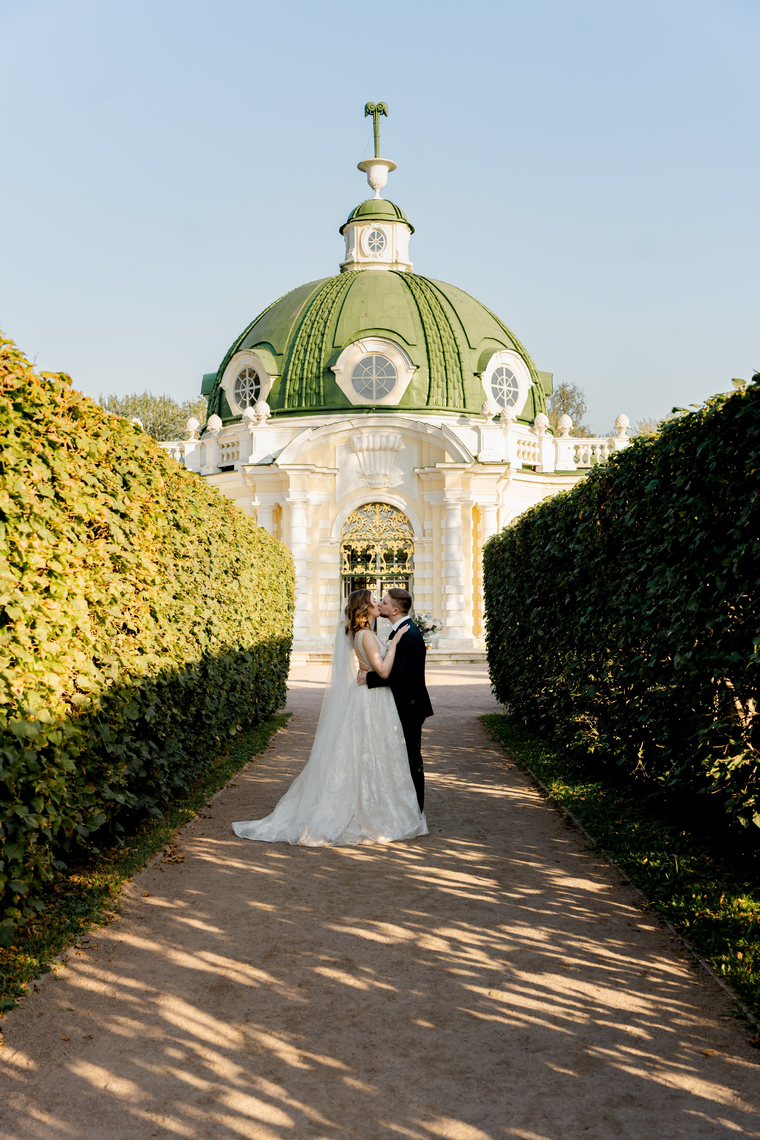 Свадебная фотосессия в Кусково осенью