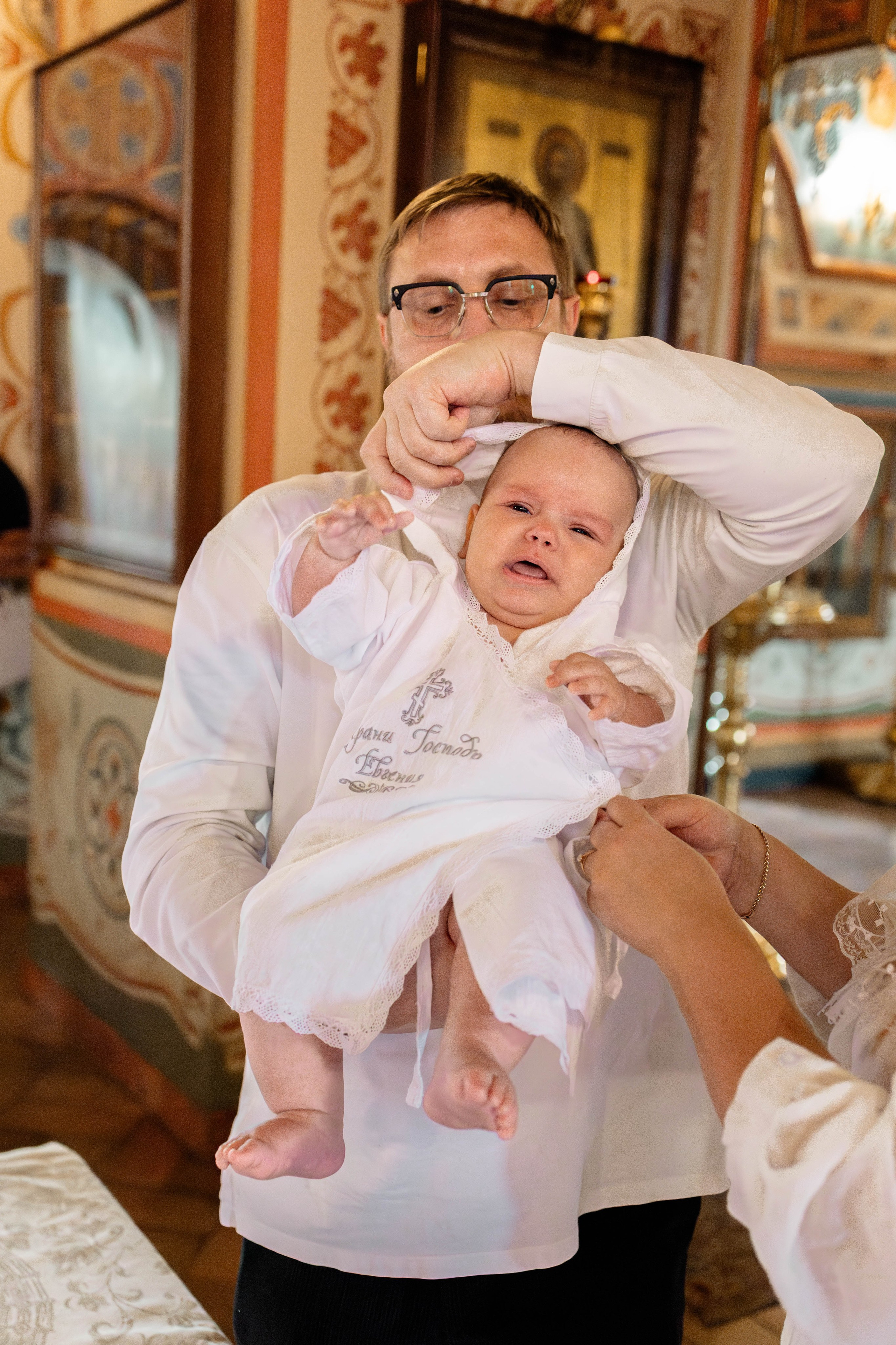 Таинство Крещения Евгения. Фотограф новорождённых Newborn Москва
